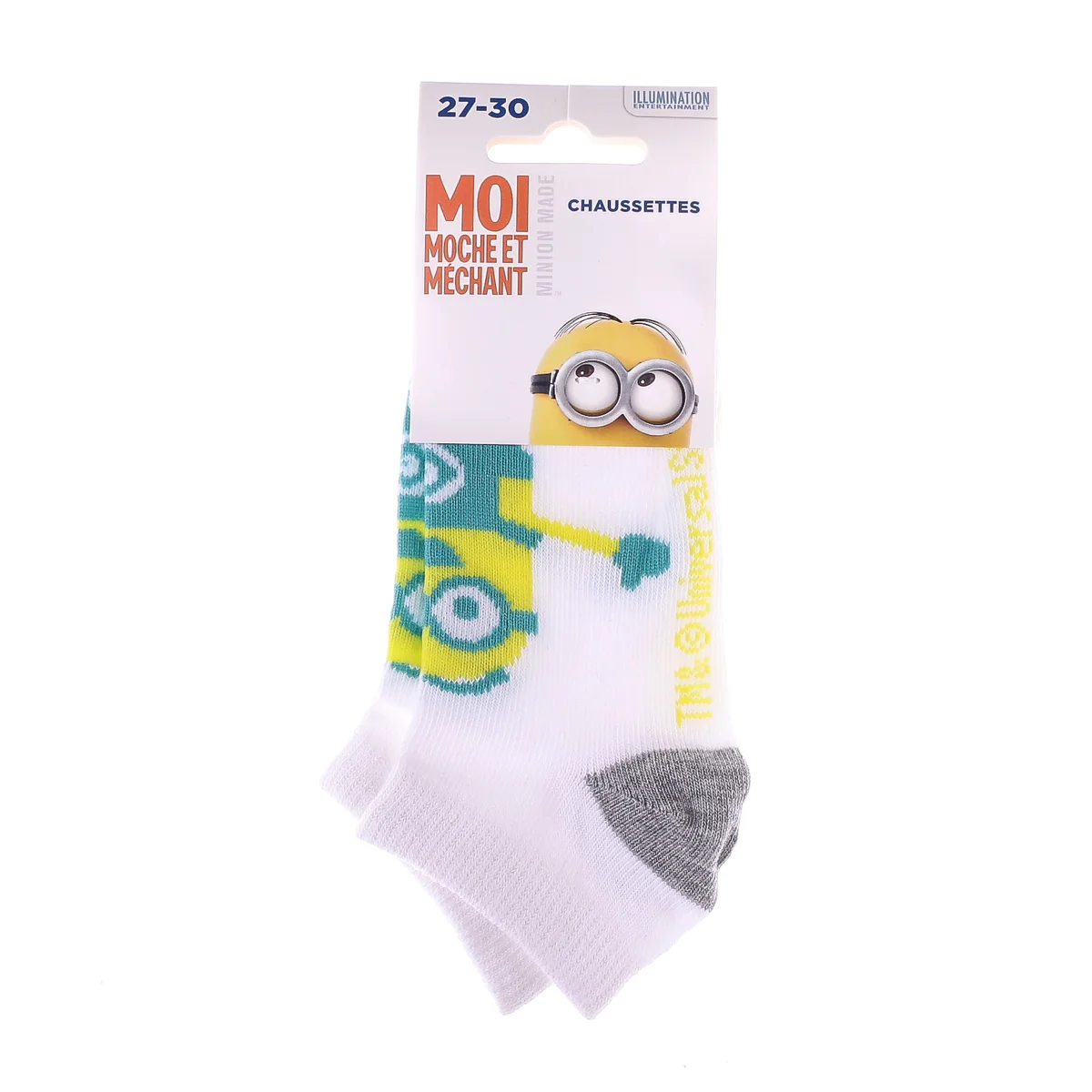Шкарпетки MINION BRAS OUVERTS білий, сірий Діт 27-30 арт 83890431-3