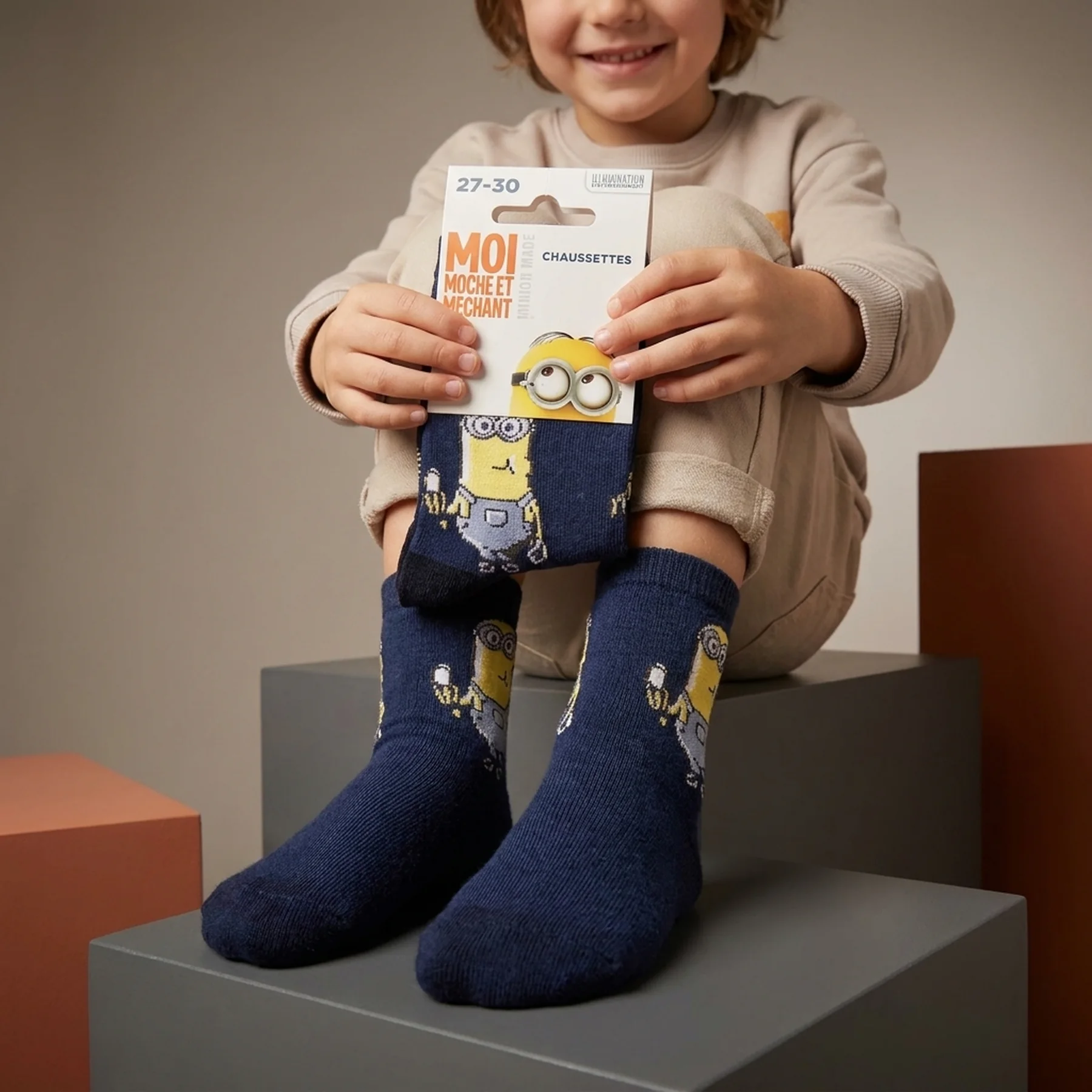 Шкарпетки MINION ET BANANA чорний Діт 31-34, арт.37014-3