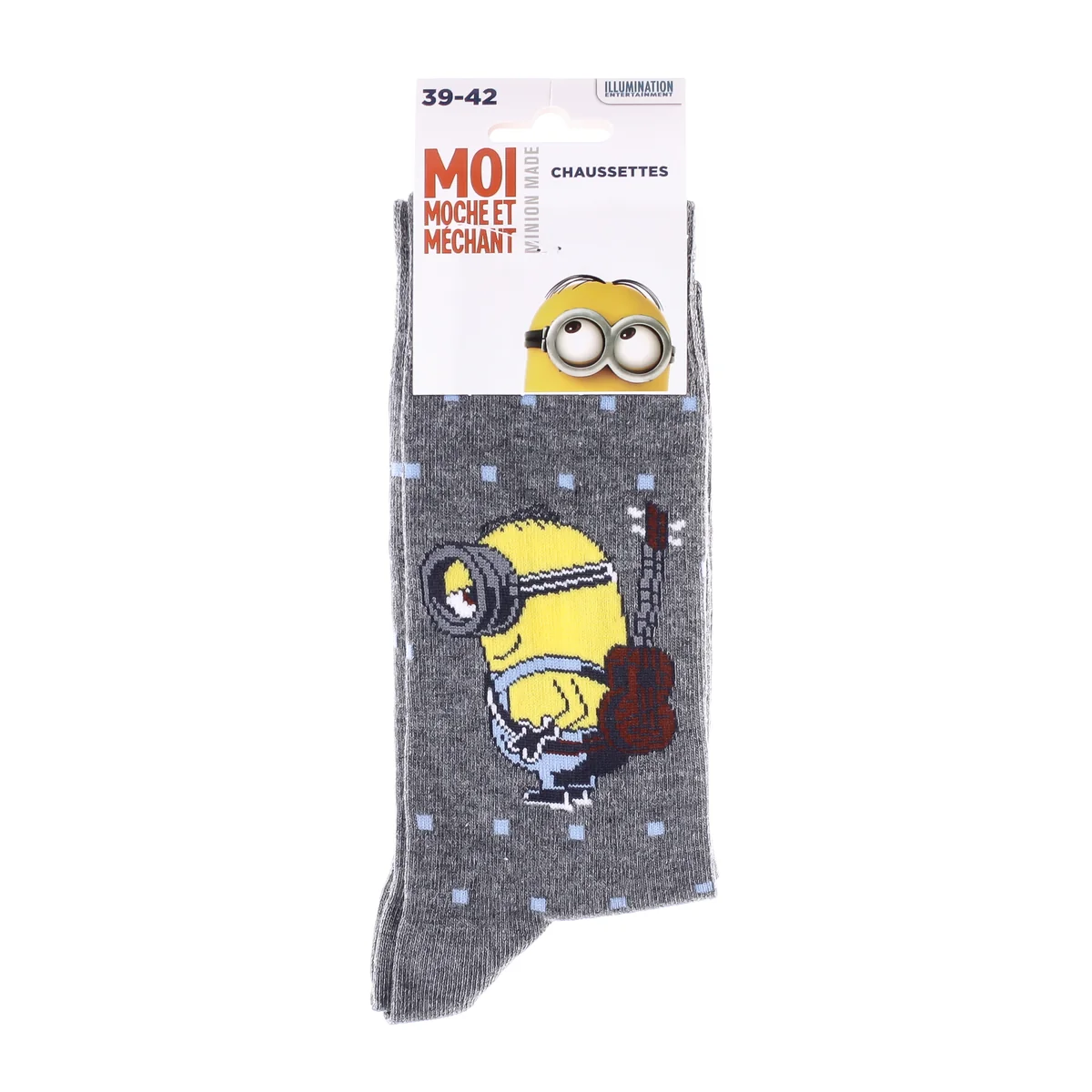 Шкарпетки Minion + GUITARE темно-сірий Діт 39-42