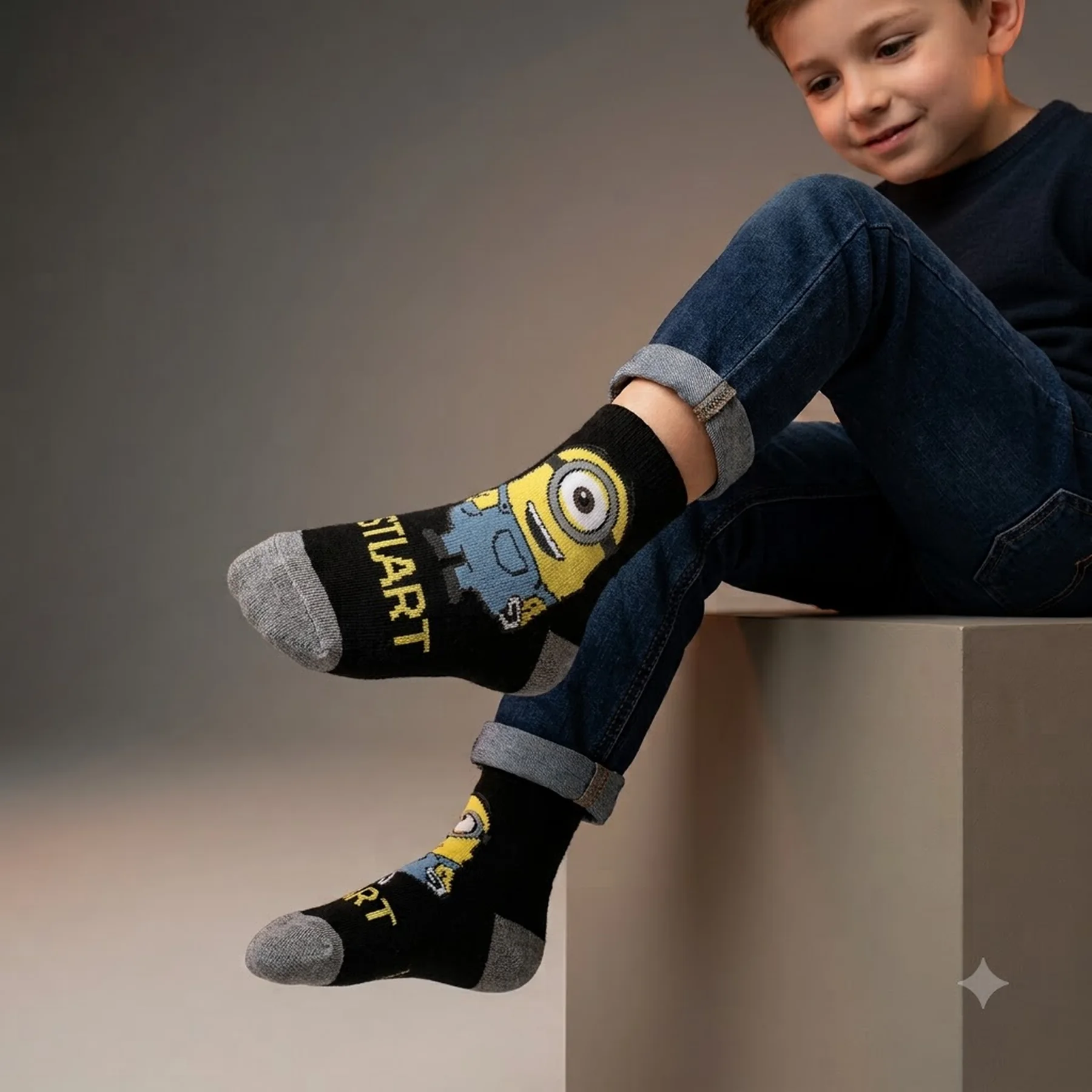 Шкарпетки MINION STUART чорний Діт 27-30арт83897920-5