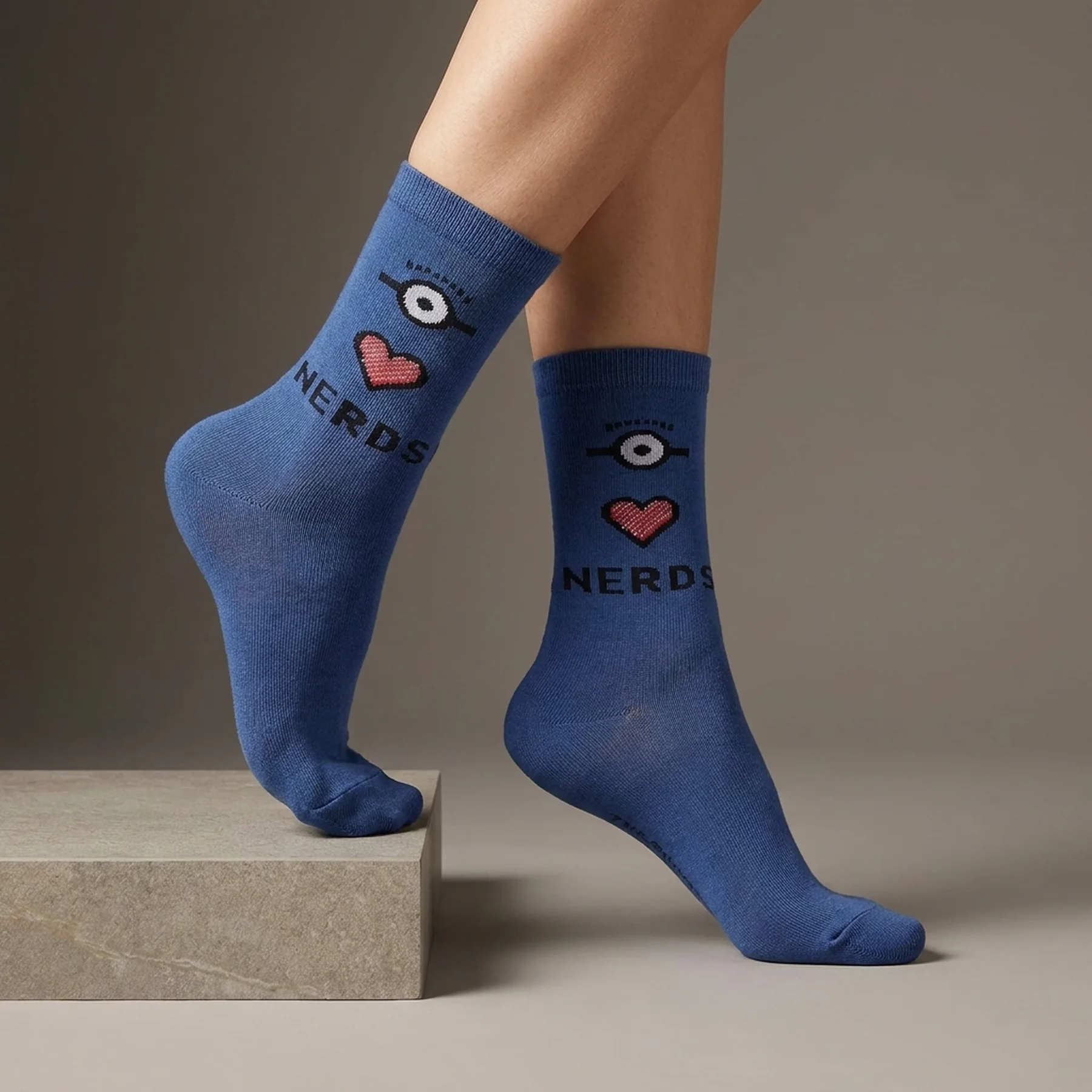 Шкарпетки MinionS COEUR+ OEIL + NERDS джинсовий Діт 36-41