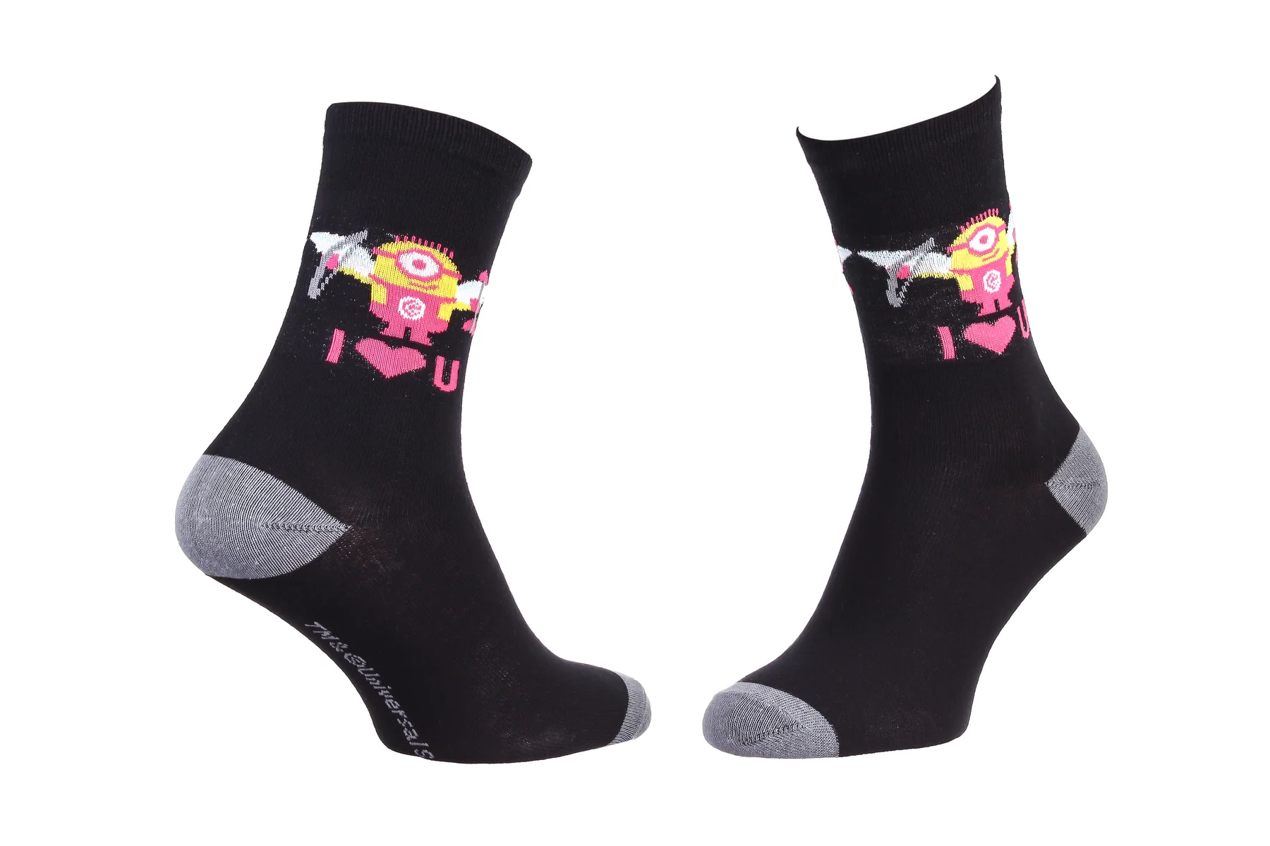 Шкарпетки MinionS Minion + AILES+FLECHES чорний Діт 36-41
