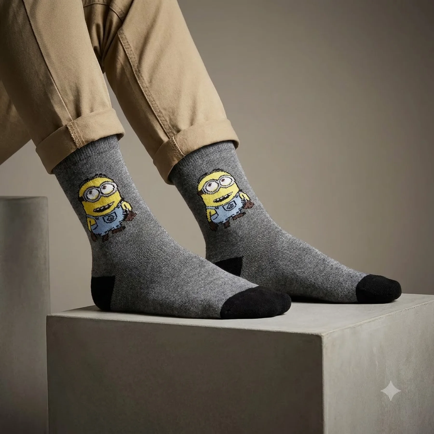 Шкарпетки MinionS SOCKS світло-сірий Діт 43-46