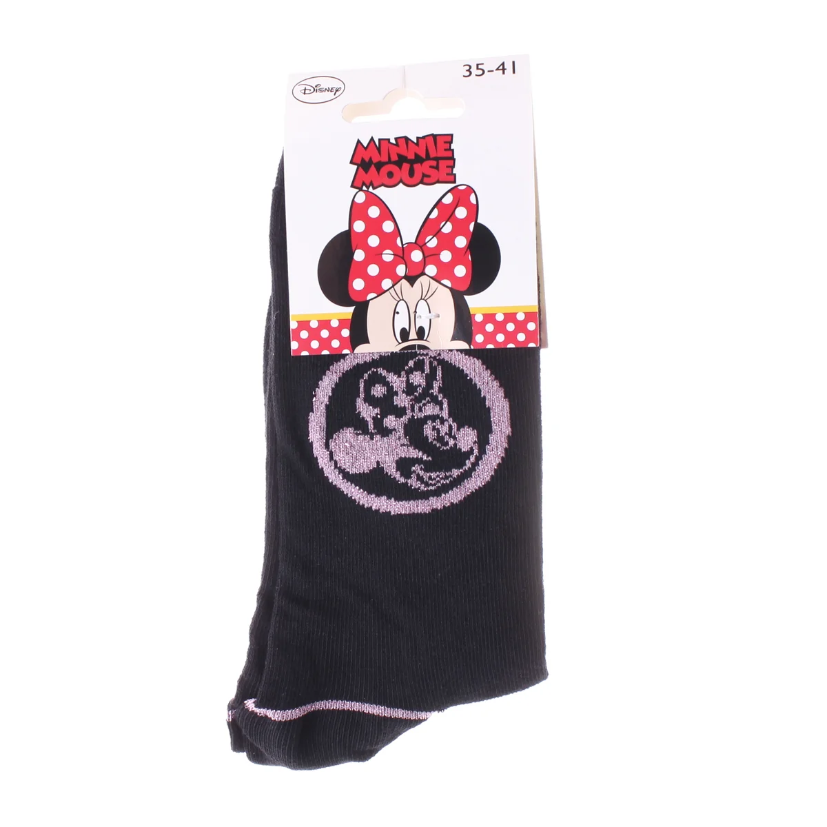 Шкарпетки MINNIE PALE TETE DE MINNIE DE PROFIL чорний, рожевий Діт 35 - 41