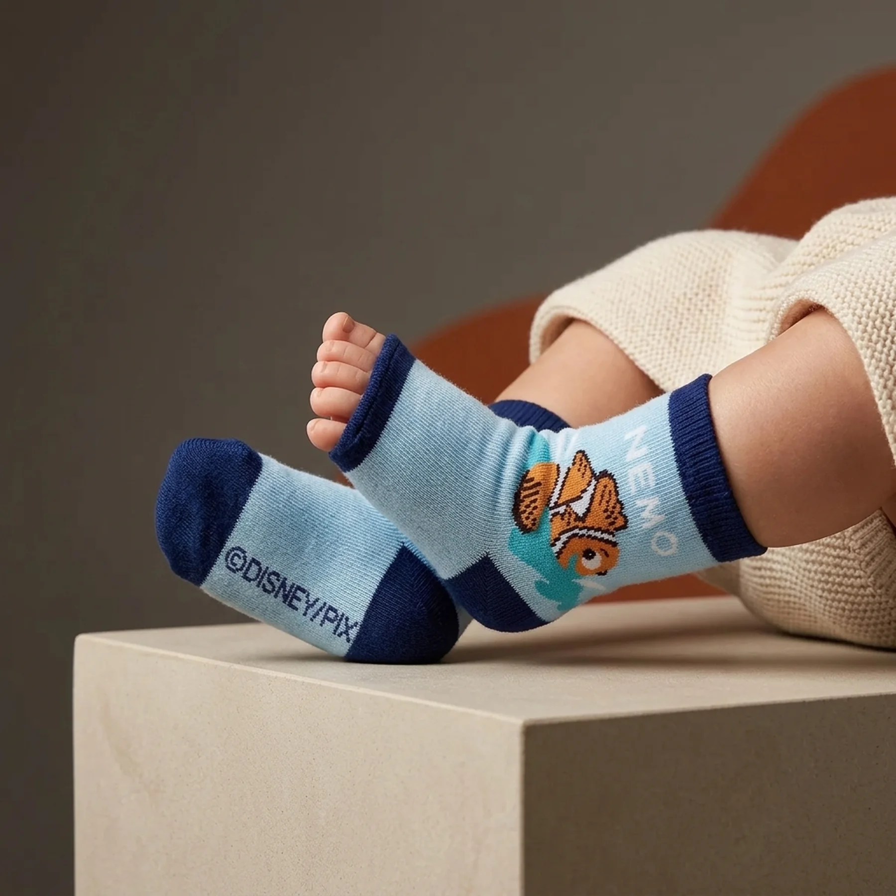 Шкарпетки NEMO-BEBE GARCON NEMO + ECRITURE блакитний-синій Діт 19-22, арт.43847651-7
