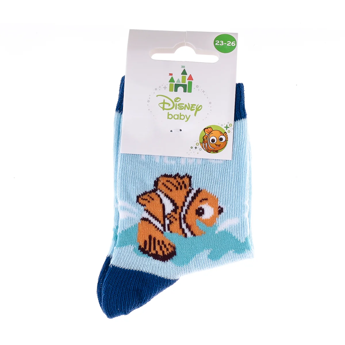 Шкарпетки NEMO-BEBE GARCON NEMO + ECRITURE блакитний-синій Діт 19-22, арт.43847651-7