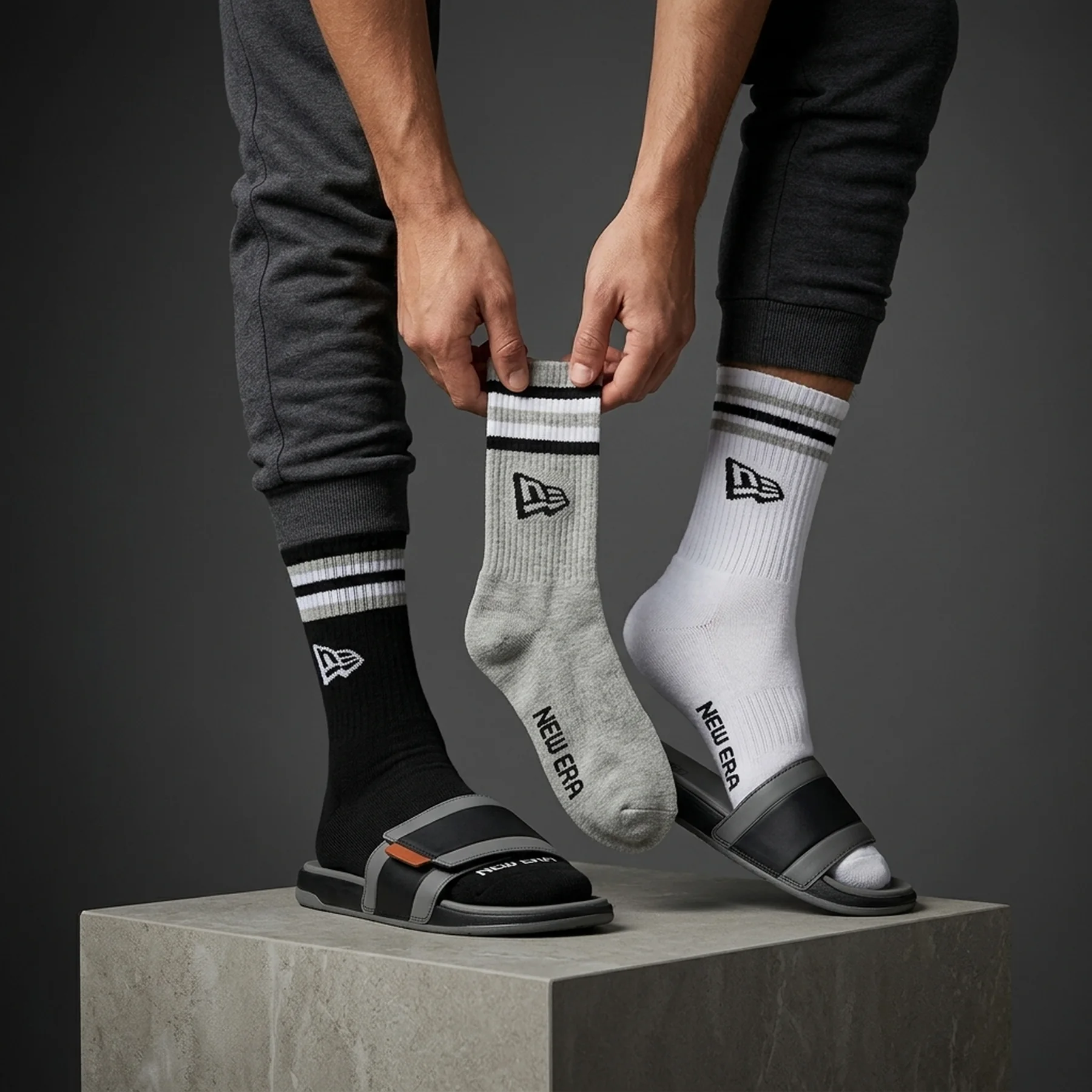 Шкарпетки New Era Retro Stripe Crew Socks Mcol (13113629)