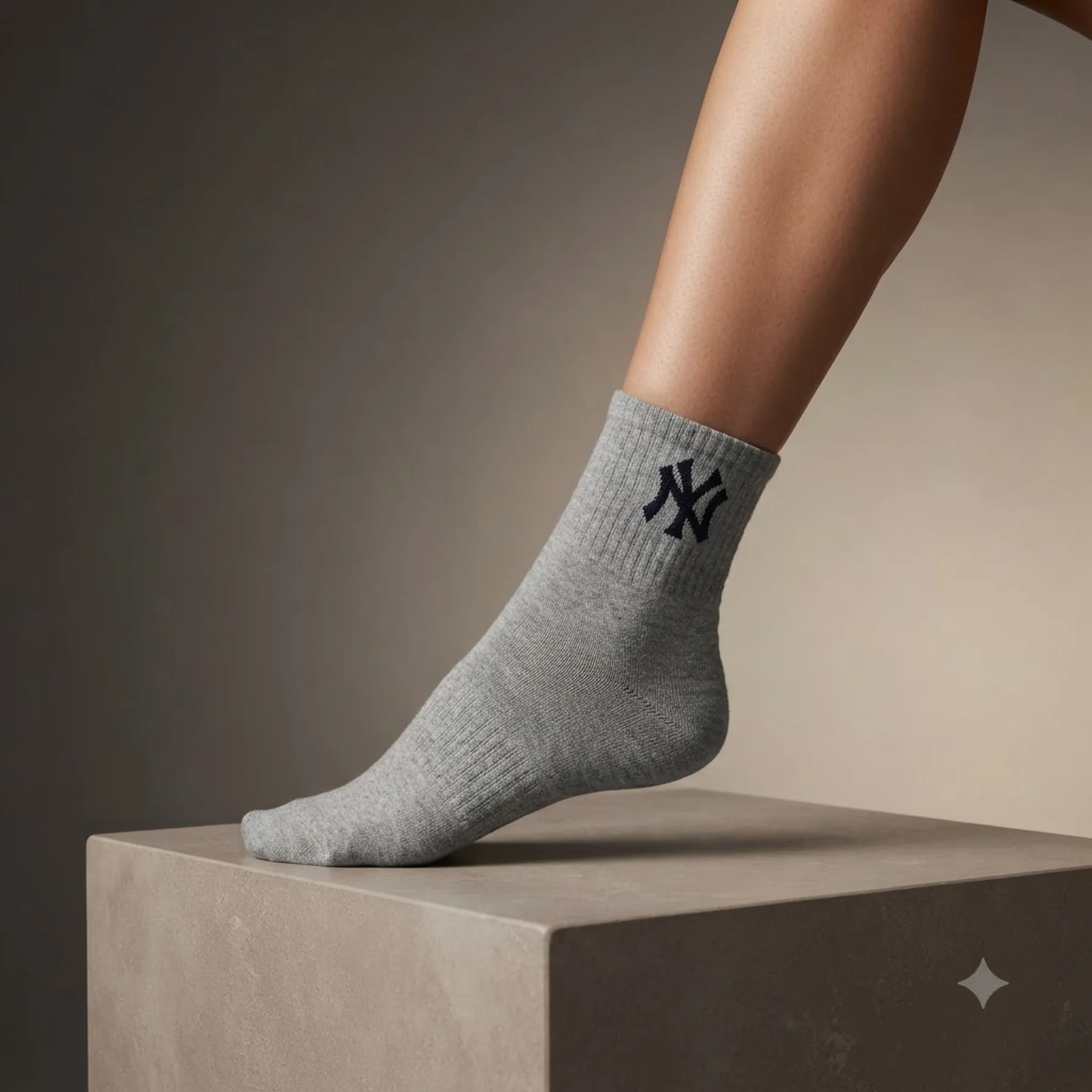 Шкарпетки New York Yankees 3 pk Quarter чорний, білий, сірий Уні 35-38