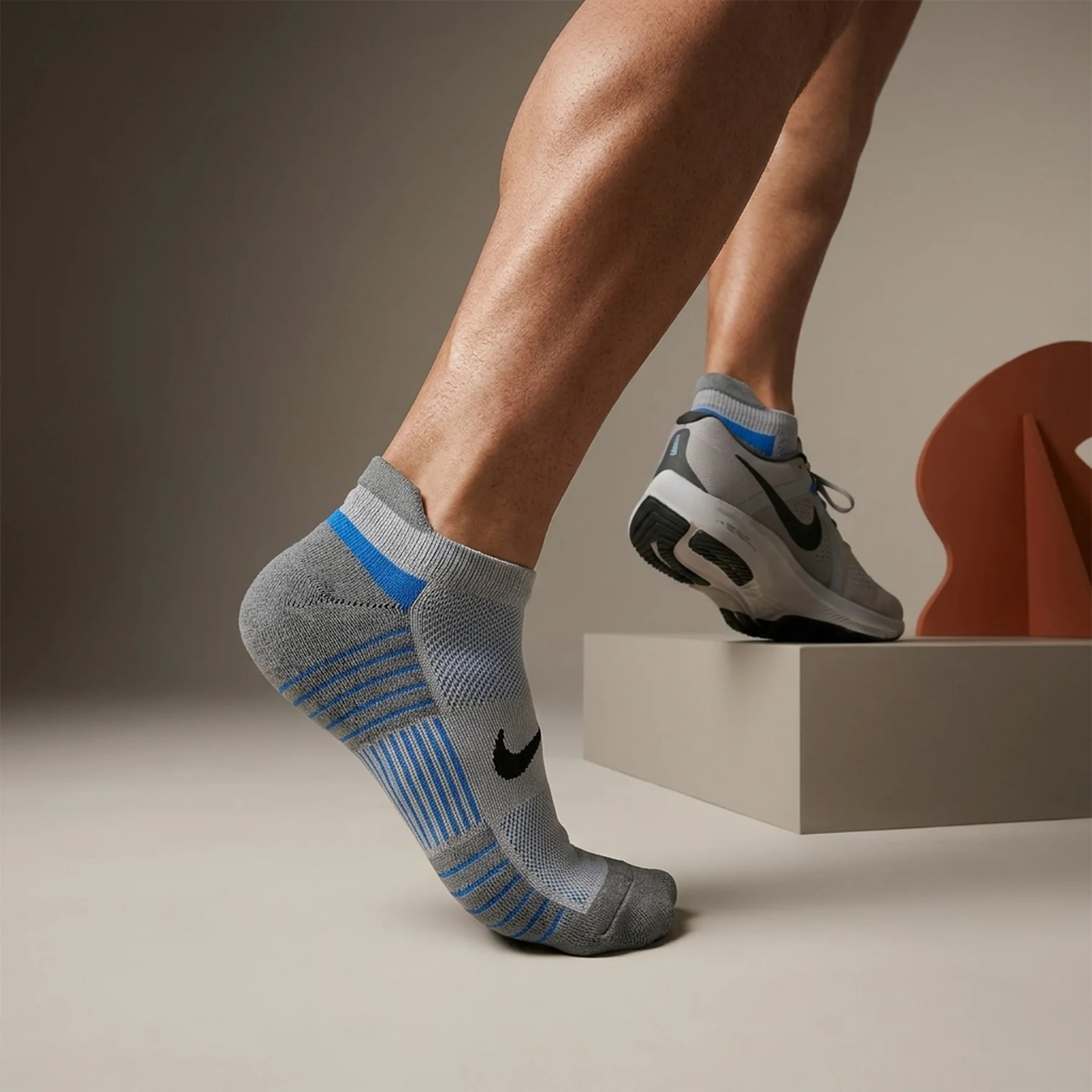 Шкарпетки Nike 2 Pack Multiplier No-Show Running Socks (SX7554-937)