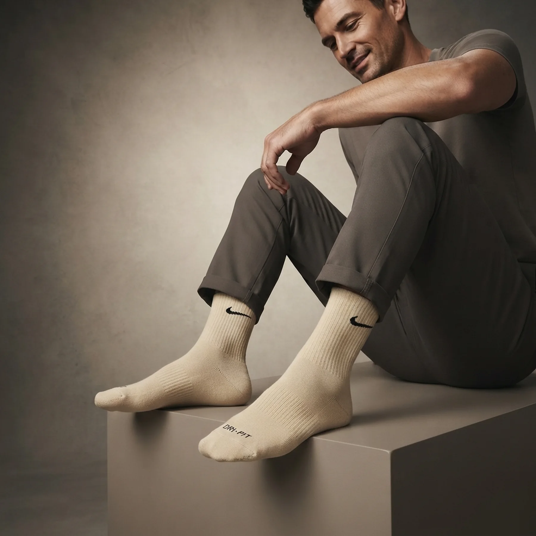 Шкарпетки Nike Everyday Cushioned Crew Beige (2 ) (FZ3073-126)