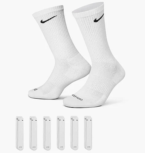 Шкарпетки Nike U Nk Ed Pls Csh Crw 6Pr - 132 (SX6897-100)