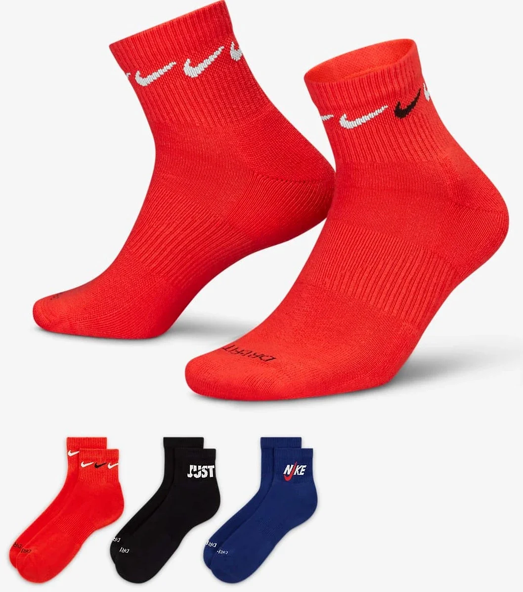 Шкарпетки Nike U NK EVERYDAY PLUS CUSH ANKLE 3 пари
