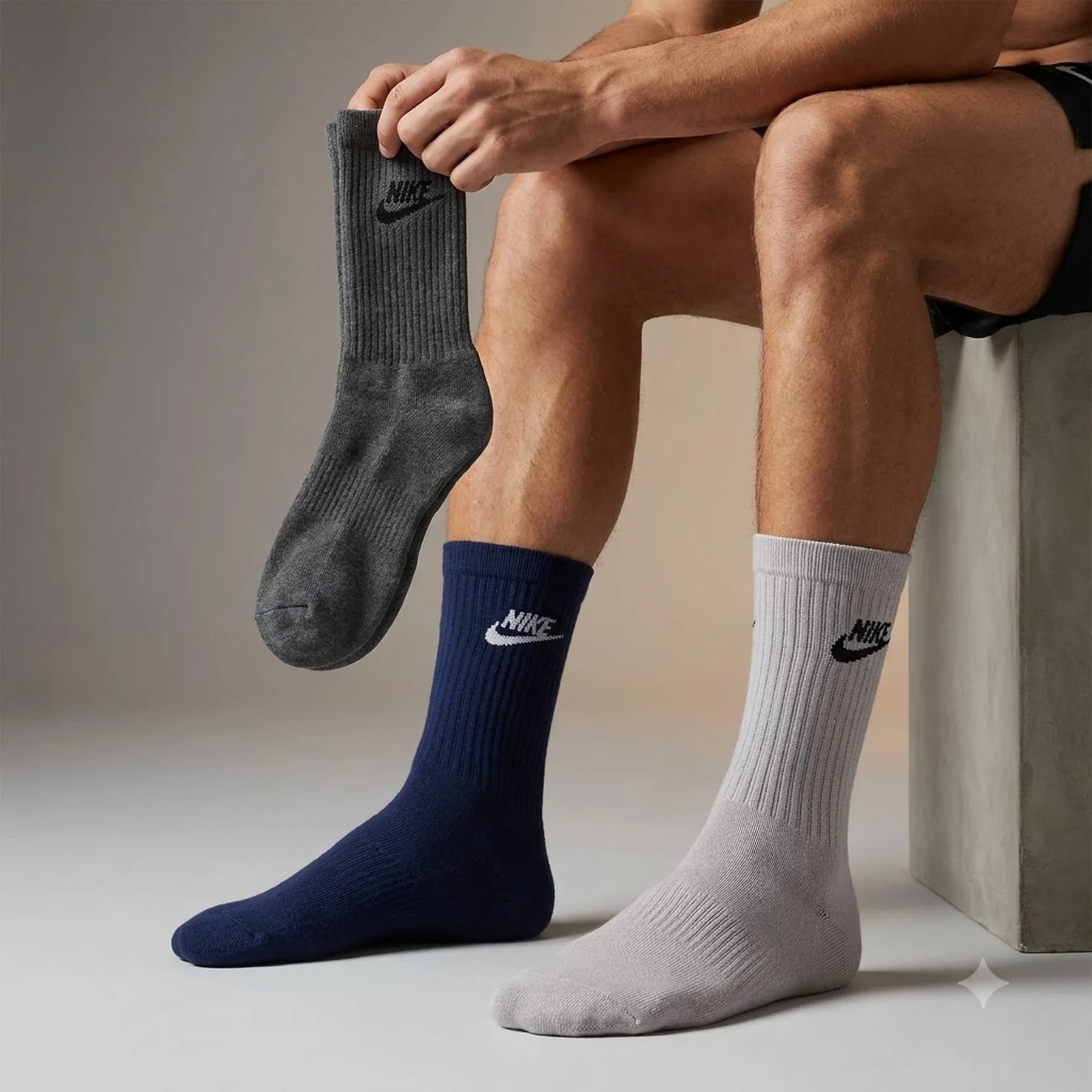 Шкарпетки Nike U NK NSW EVERYDAY ESSENTIAL CR 3 пари