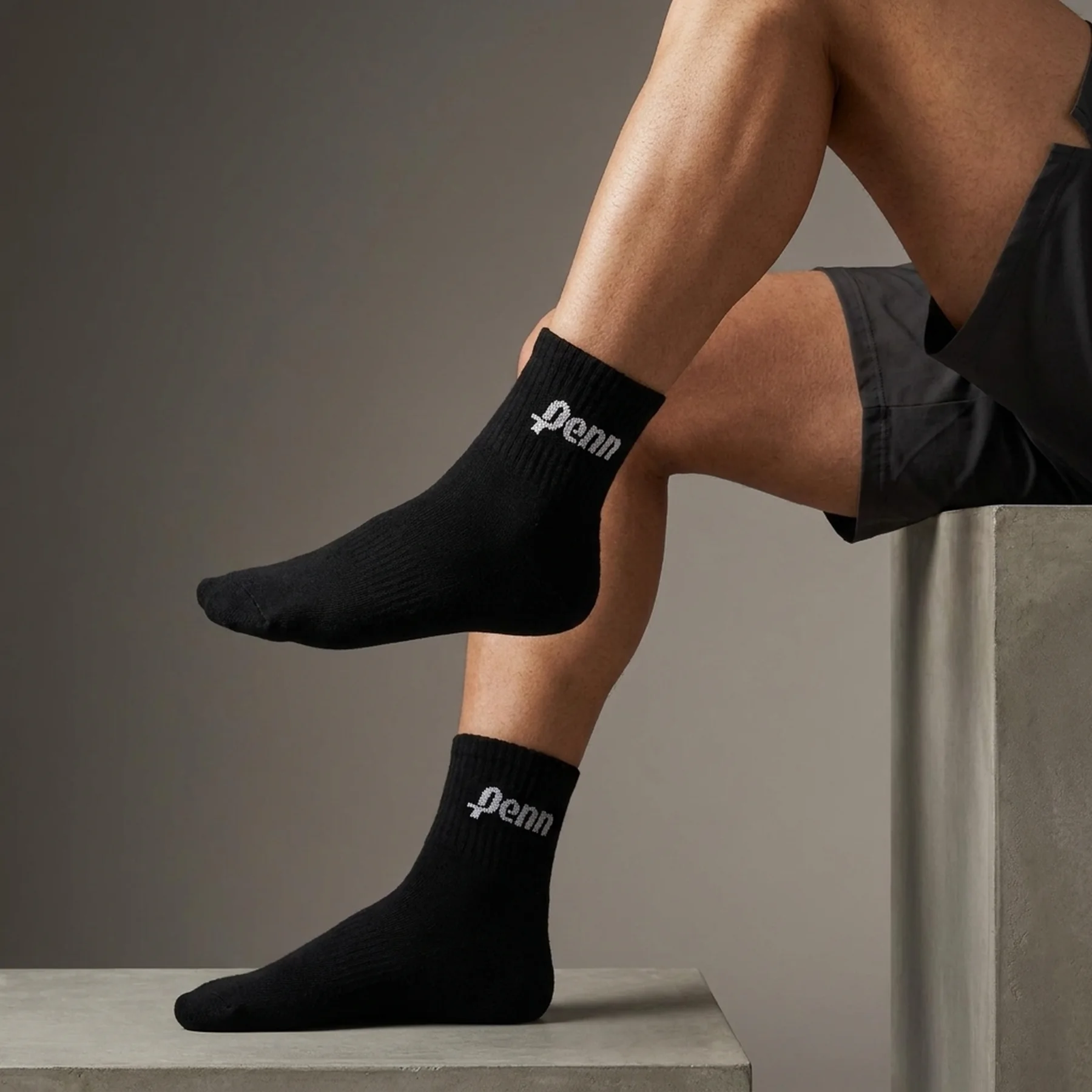 Шкарпетки Penn QUARTER SOCKS 3 PAIR чорний Уні 35-40