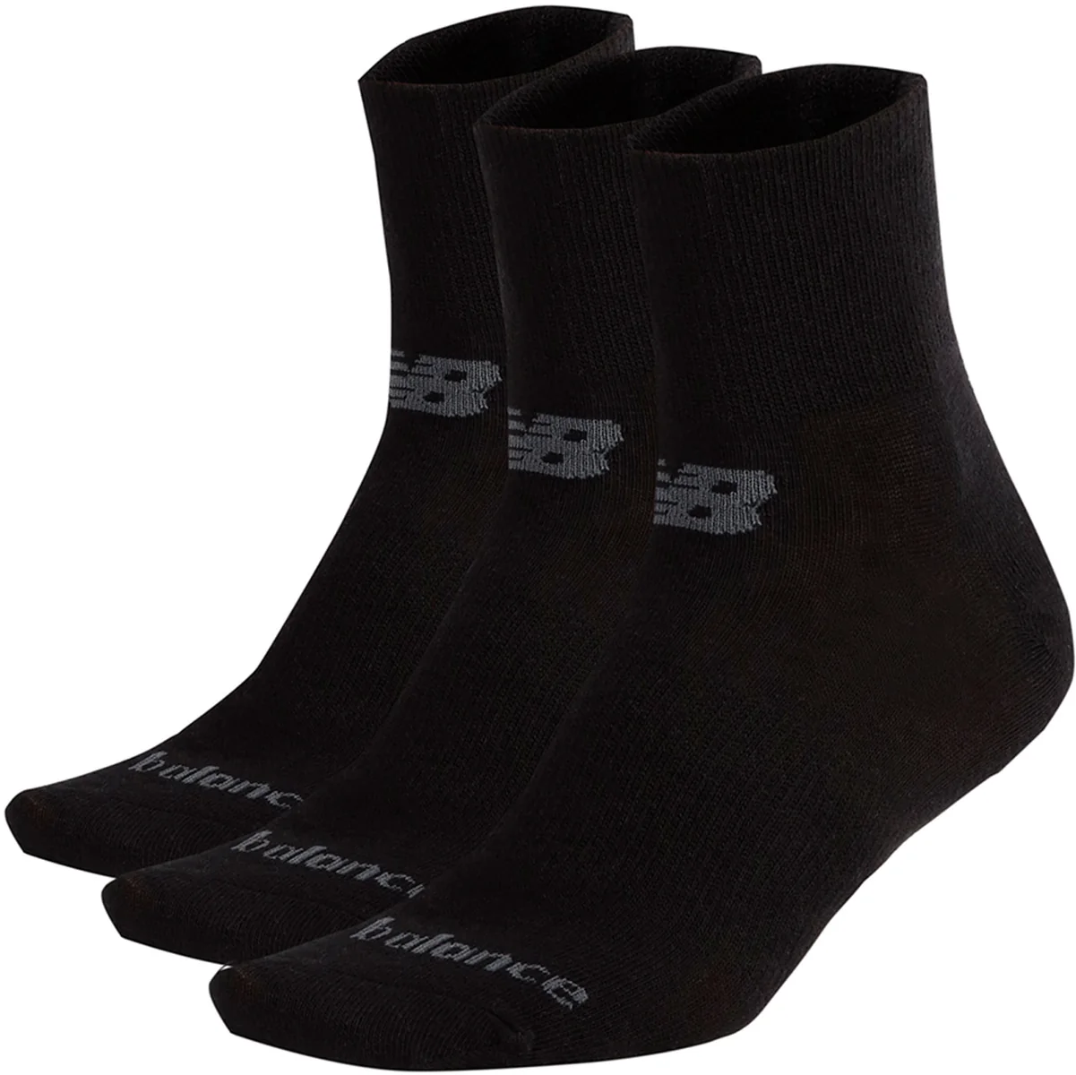 Шкарпетки Prf Cotton Flat Knit Ankle 3 Pair LAS95233BK New Balance M Чорний