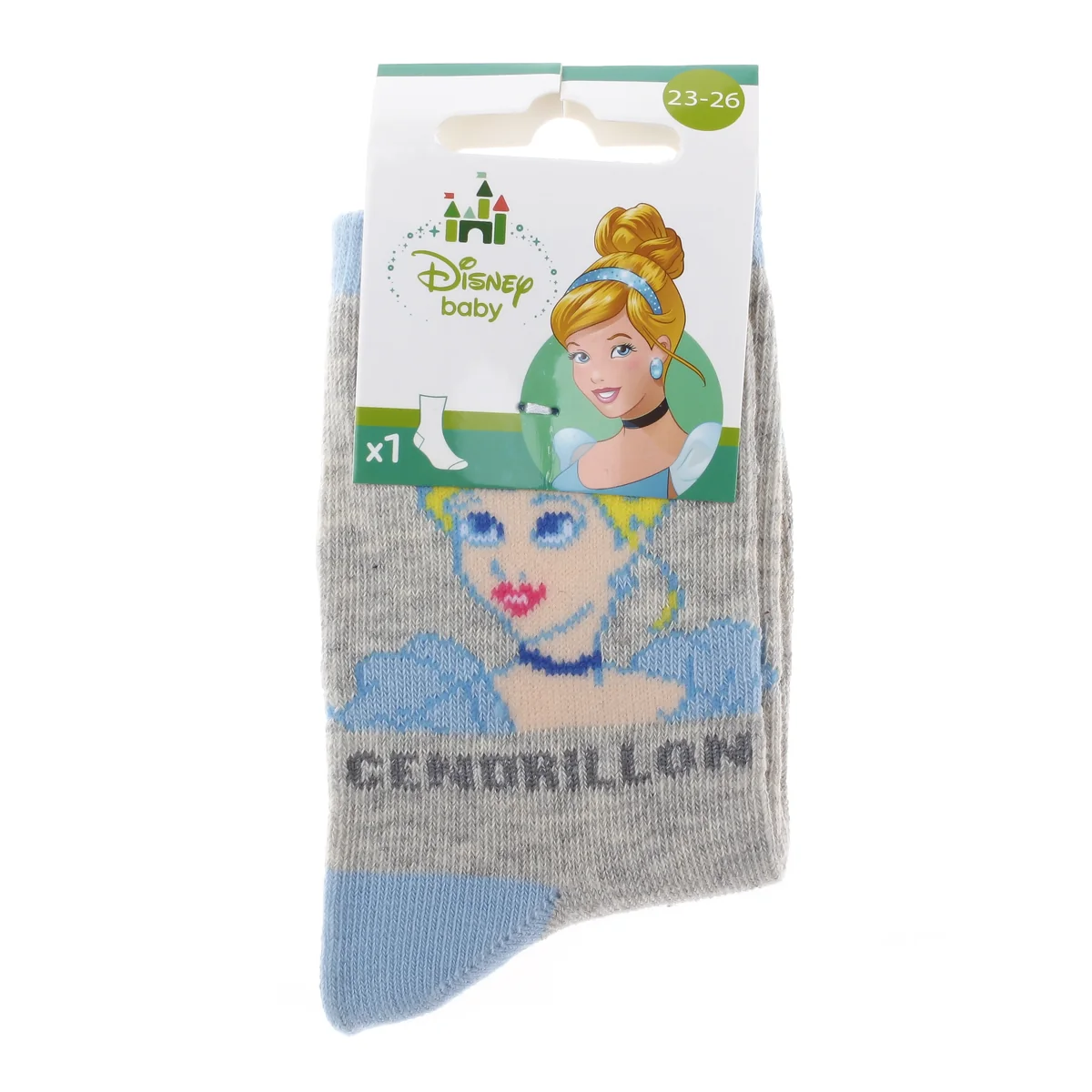 Шкарпетки PRINCESS CENDRILLON сірий Діт 23-26, арт.43891047-2