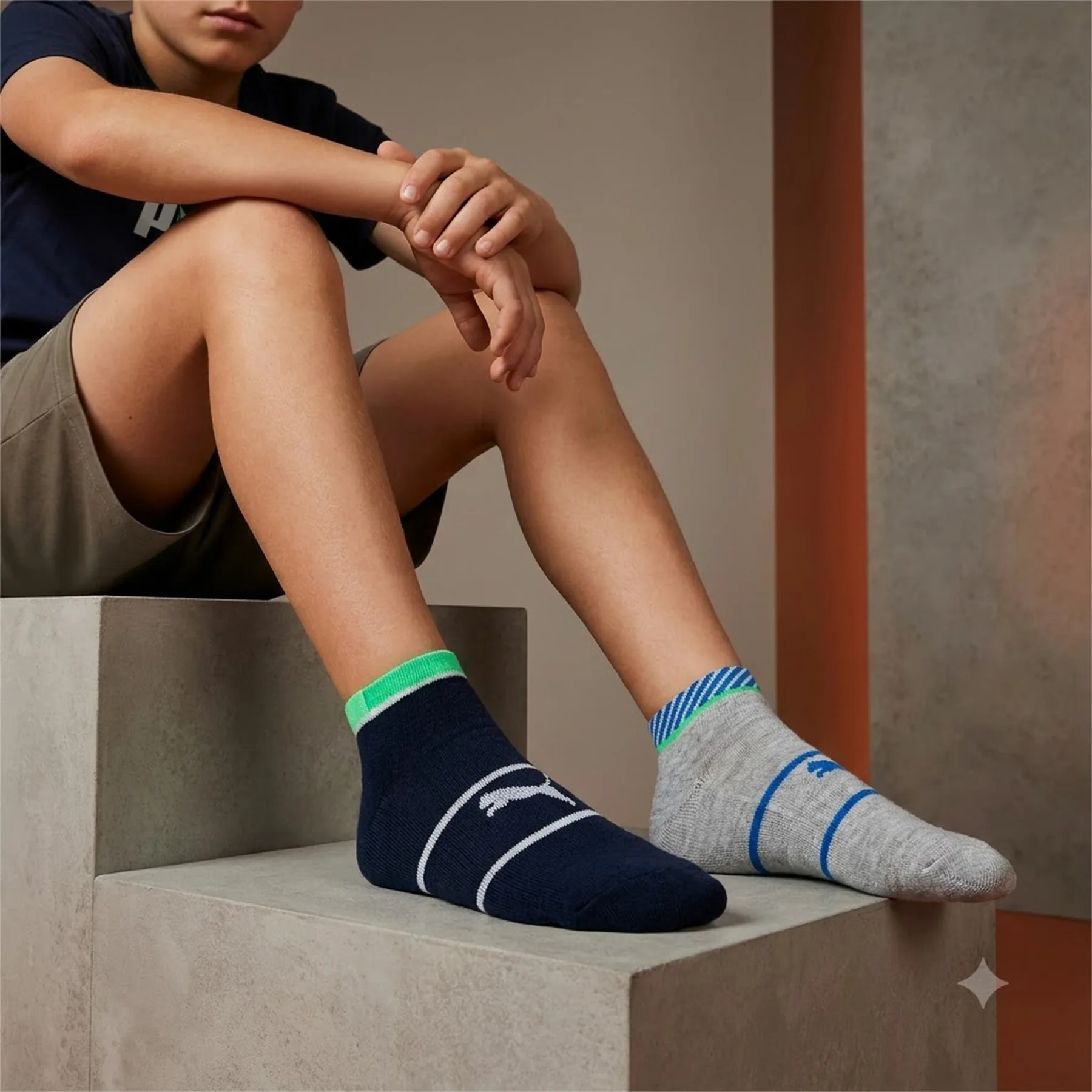 Шкарпетки Puma BOYS SNEAKER STRIPE 2 пари