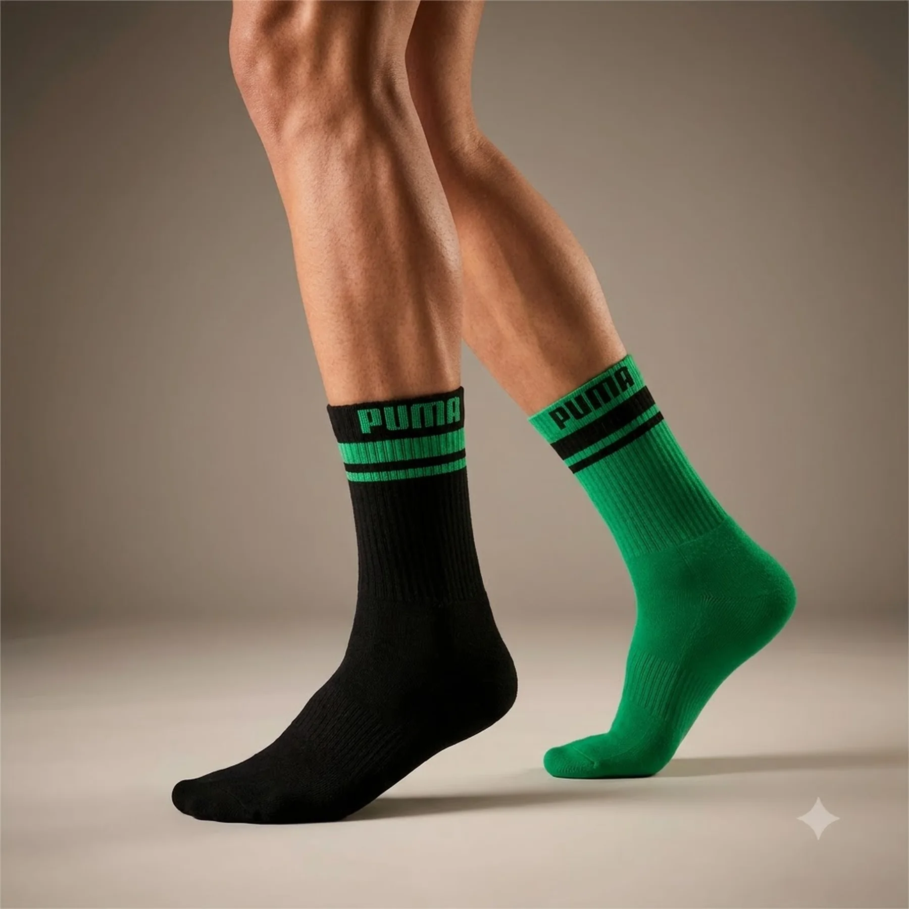 Шкарпетки Puma Combo Black/Green (2 ) (935318-02)