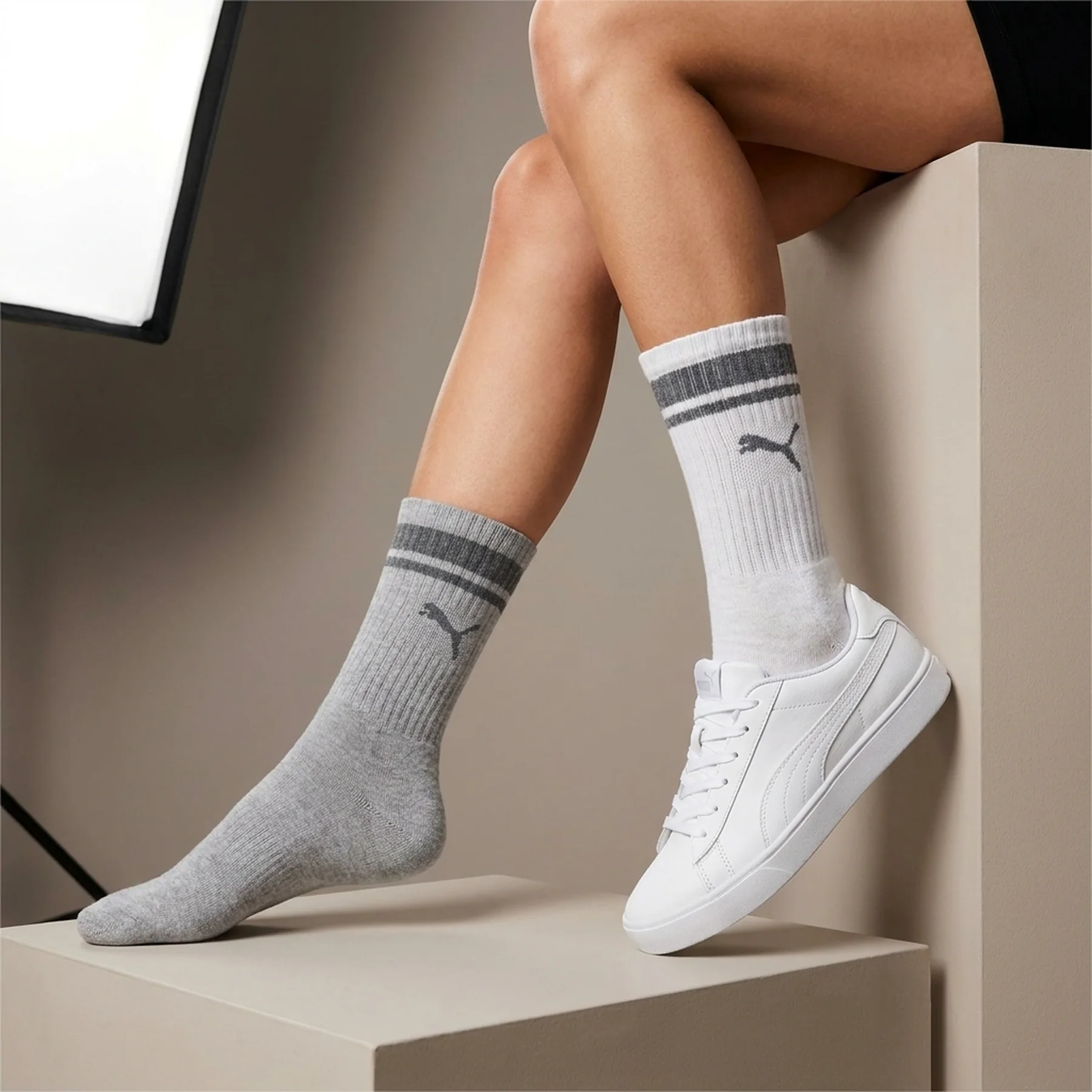 Шкарпетки Puma CREW REGULAR STRIPE UNISEX 2 пари