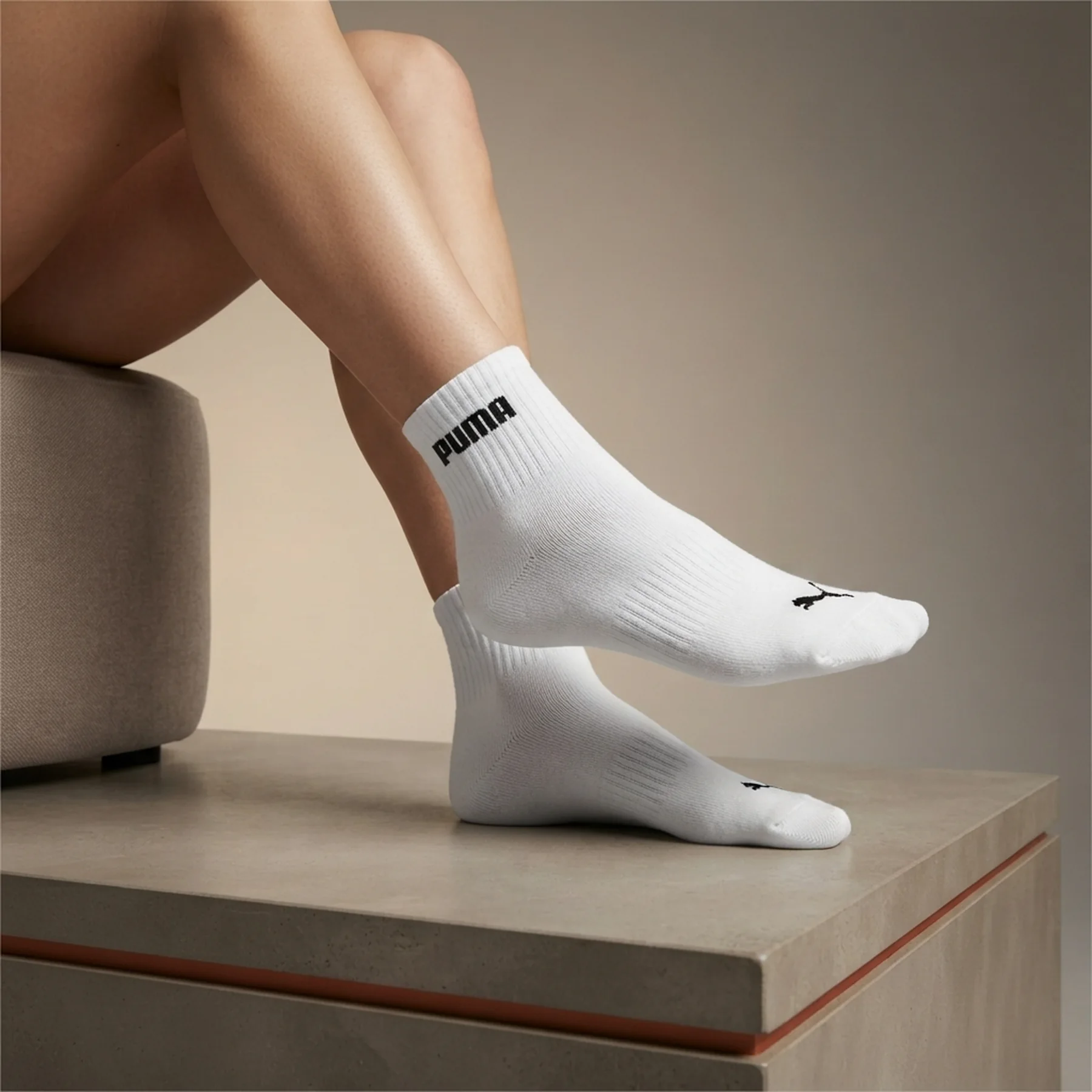 Шкарпетки Puma New Generation Cushioned Quarter White (3 ) (938393-01)