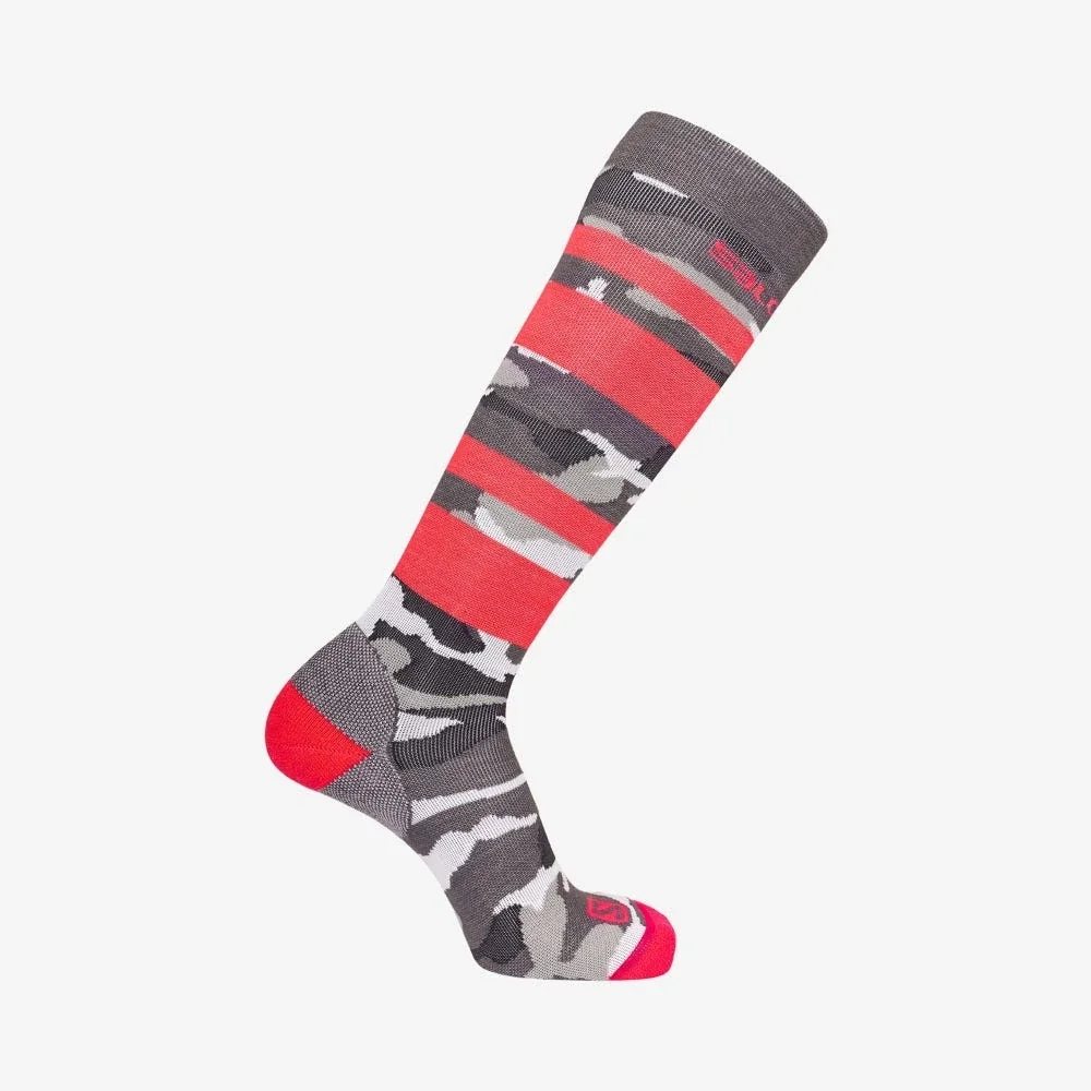 Шкарпетки S QST BLANK DX+SX Mid Grey C17804 SALOMON XL Червоний
