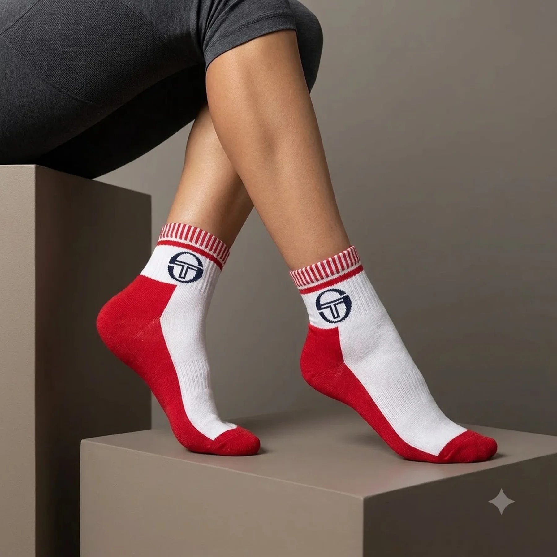 Шкарпетки Sergio Tacchini 3-pack червоний, синій Жін 36-40