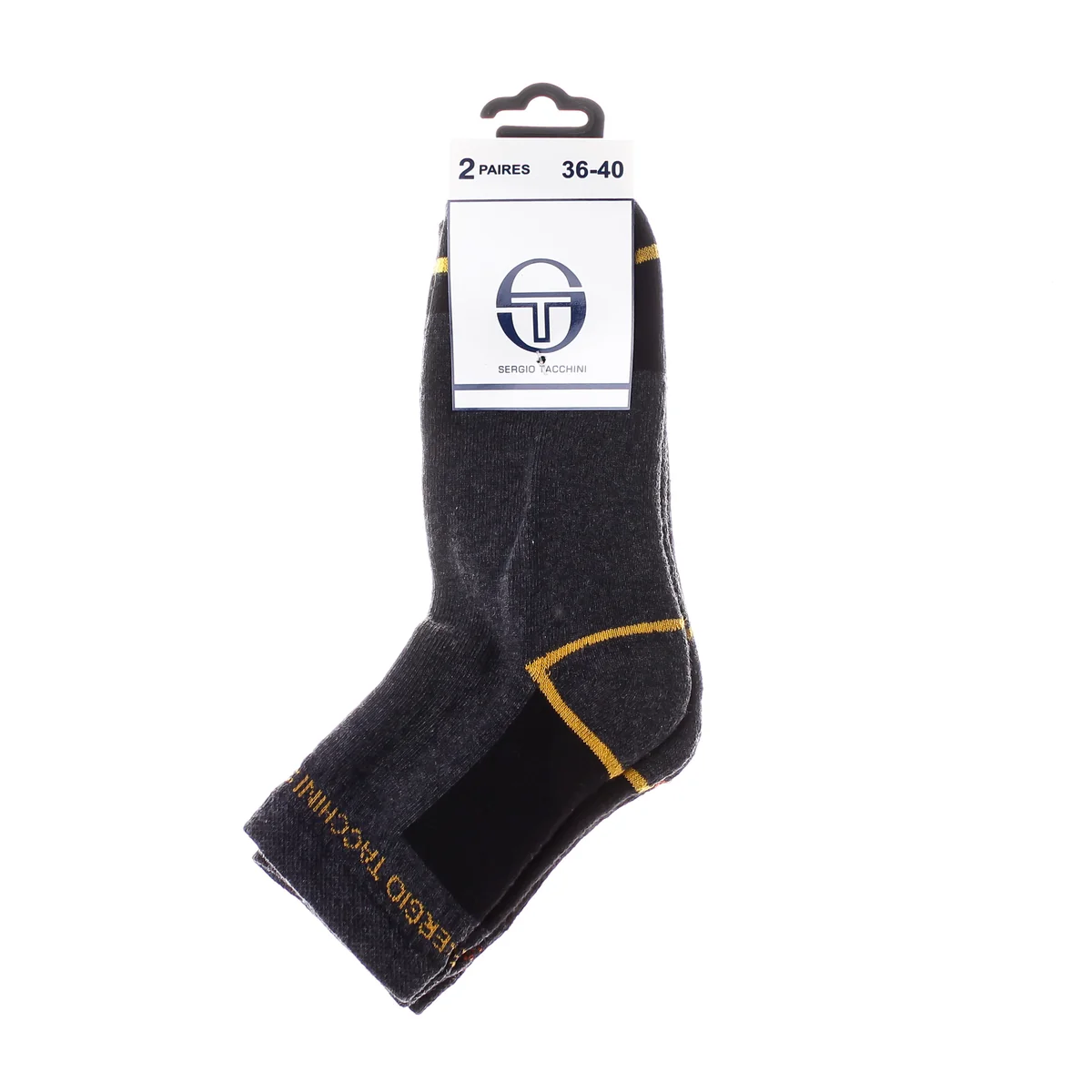 Шкарпетки Sergio Tacchini 3-pack чорний, сірий Уні 36-40