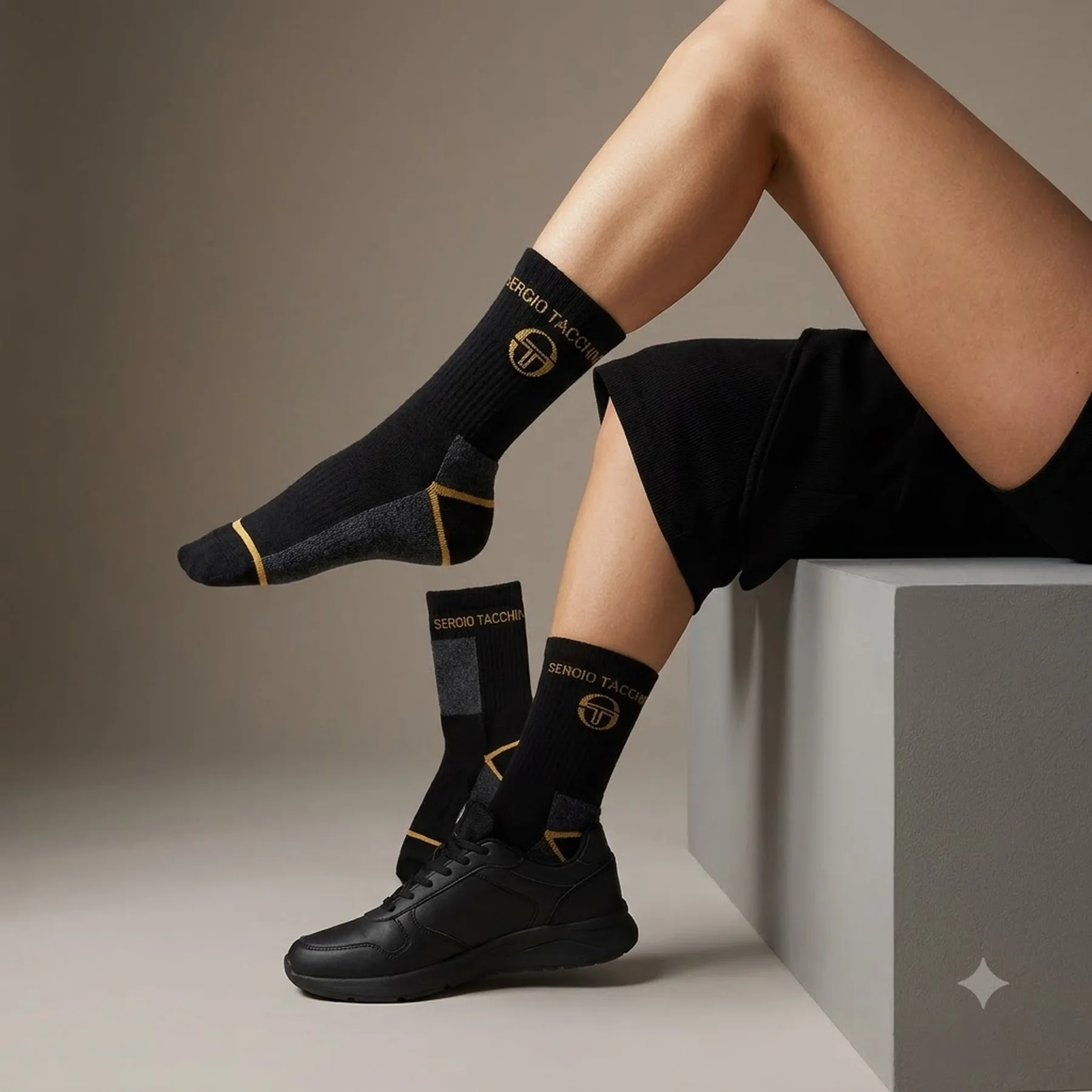 Шкарпетки Sergio Tacchini 3-pack чорний Уні 36-40