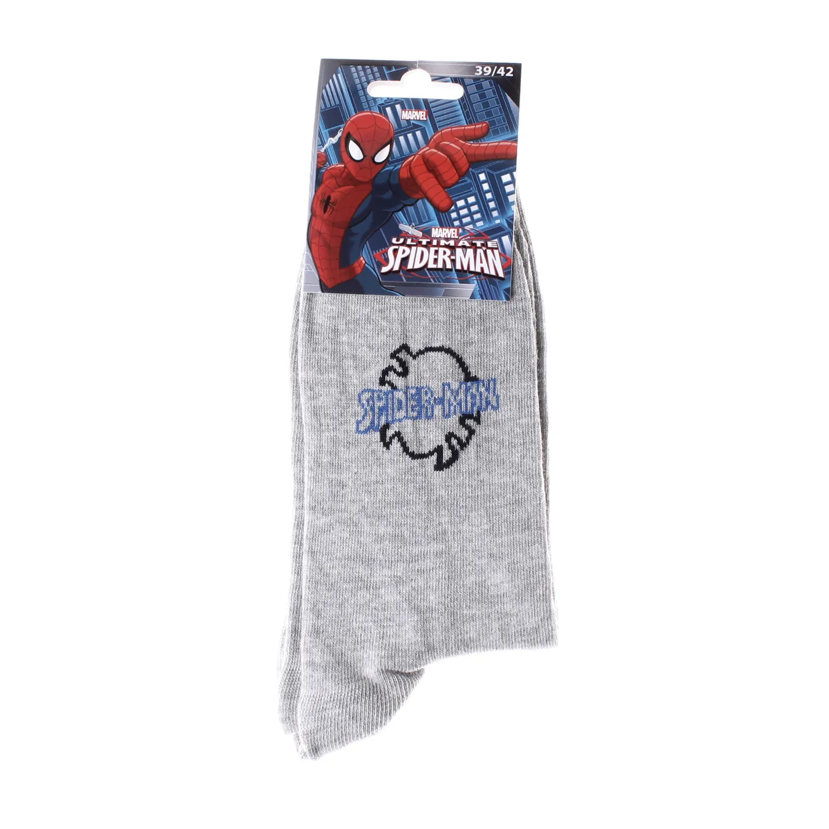Шкарпетки Spider Man SPIDERMAN LOGO світло-сірий Діт 43-46