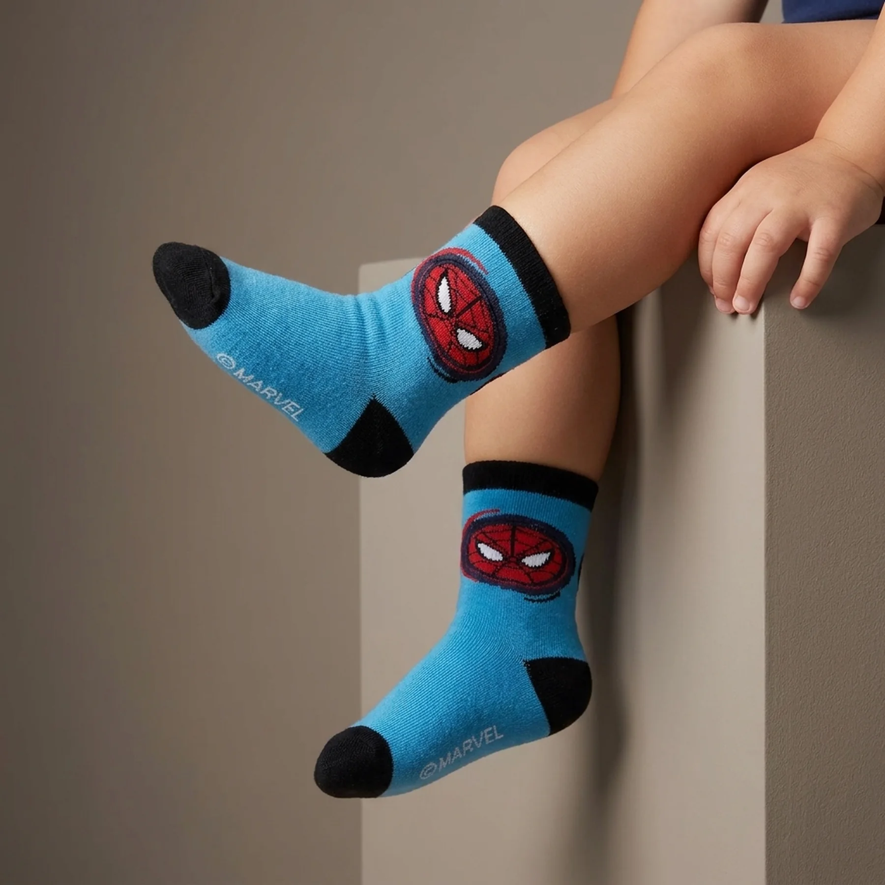 Шкарпетки SPIDER MAN TETE SPIDERMAN блакитний, білий Діт 19-22, арт.43890147-7