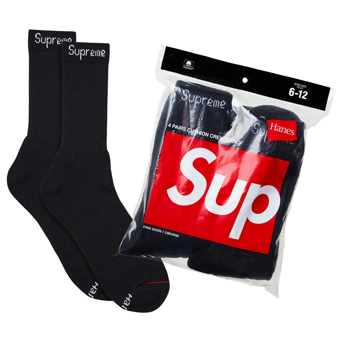 Hanes Socks Black
