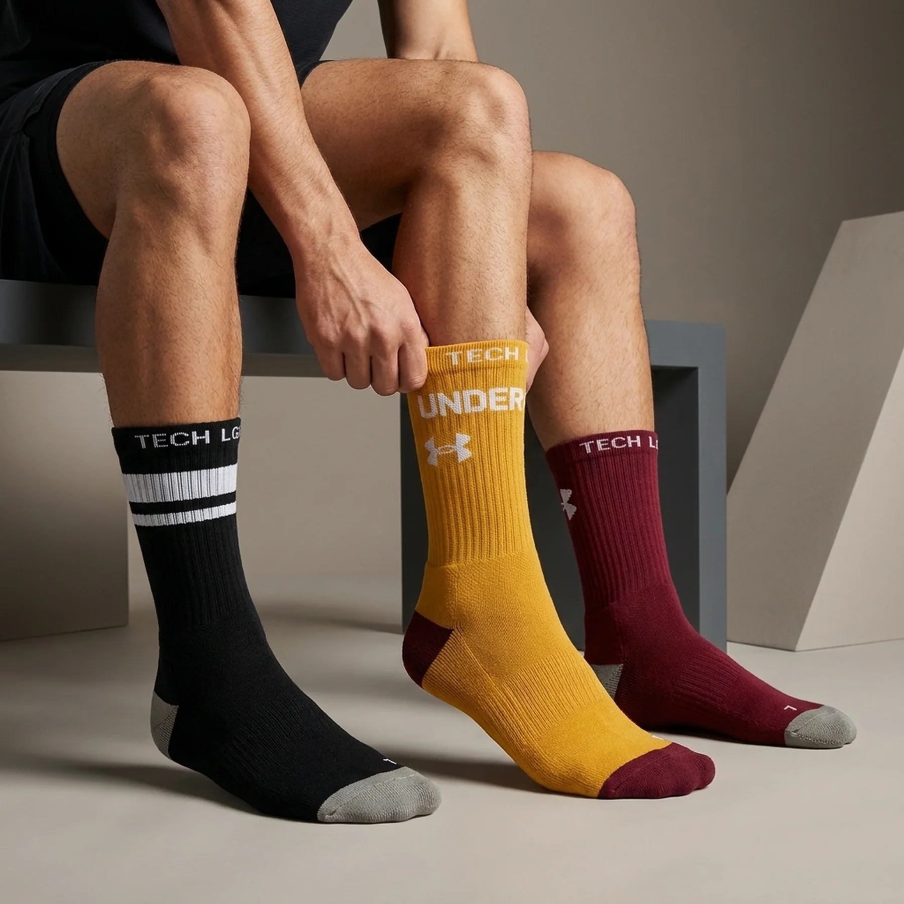 Шкарпетки Under Armour Ua Perf Tech Nov 3Pk Crew (1379515-625)