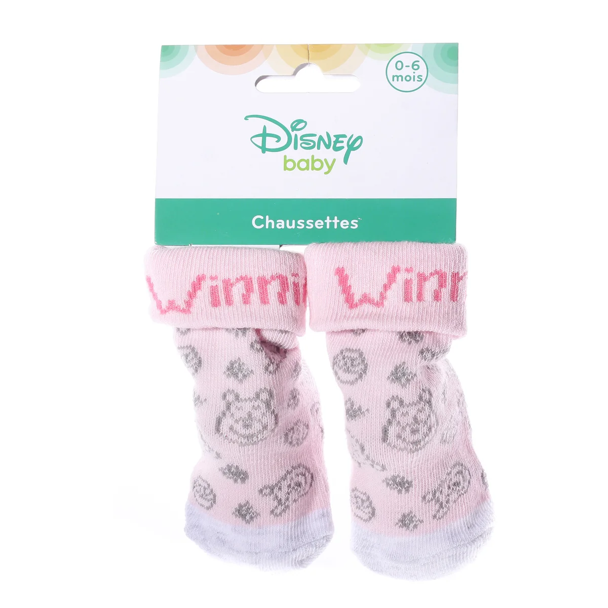 Шкарпетки WINNIE FILLE WINNIE ET ​​BOURRIQUET блідо-сіро-жовтий Діт 0-6 арт 43890964-3