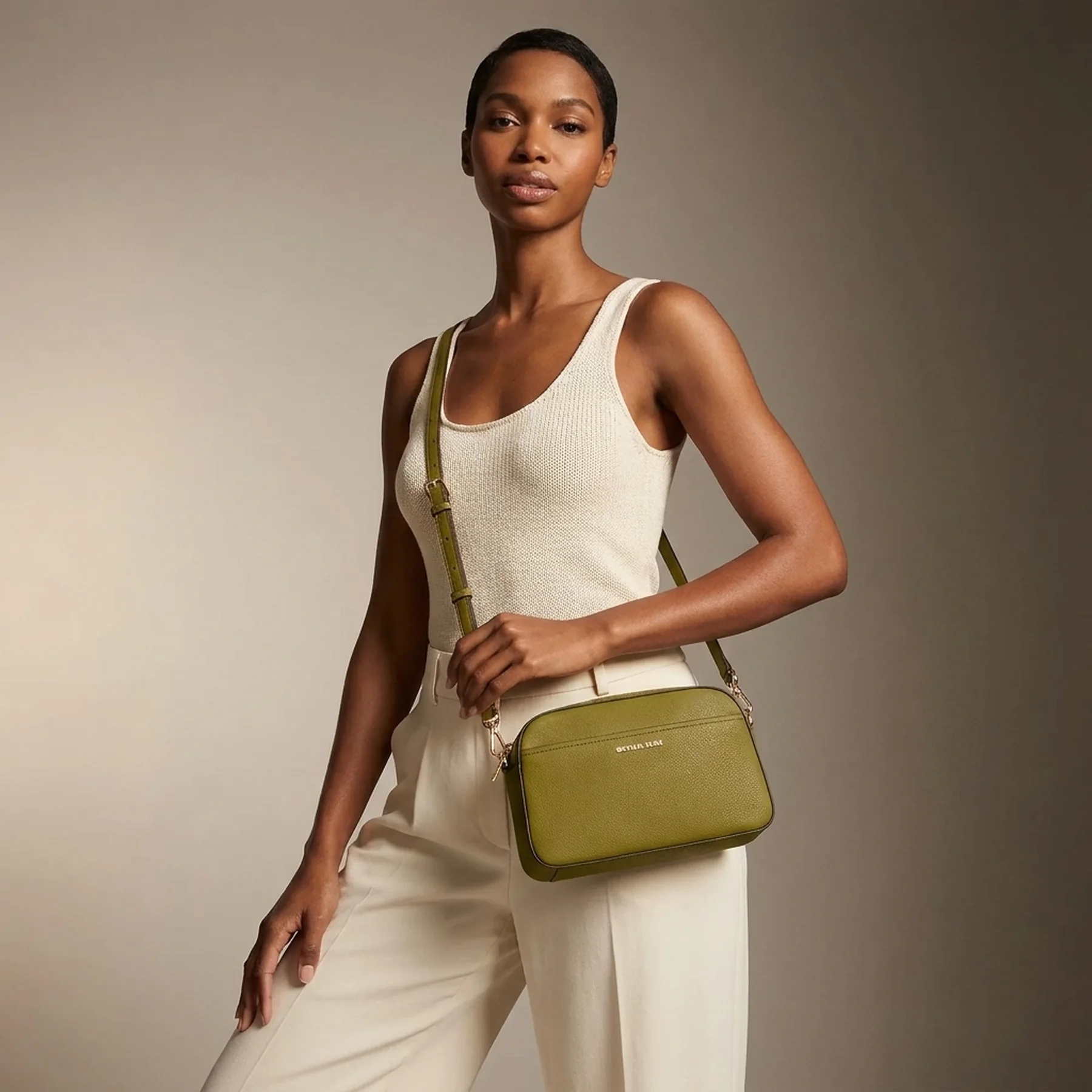 Шкіряна сумка через плече Jet Set Michael Kors 1159859492 Зелений