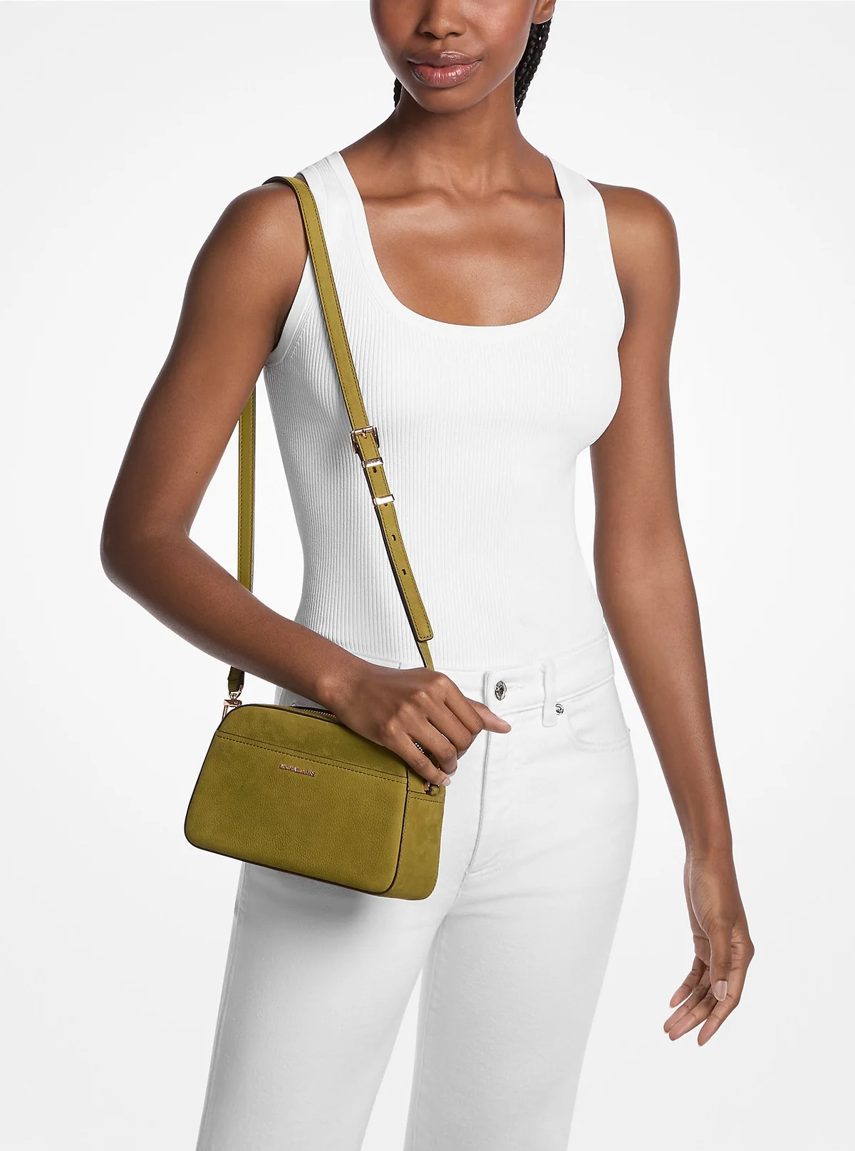 Шкіряна сумка через плече Jet Set Michael Kors 1159859492 Зелений