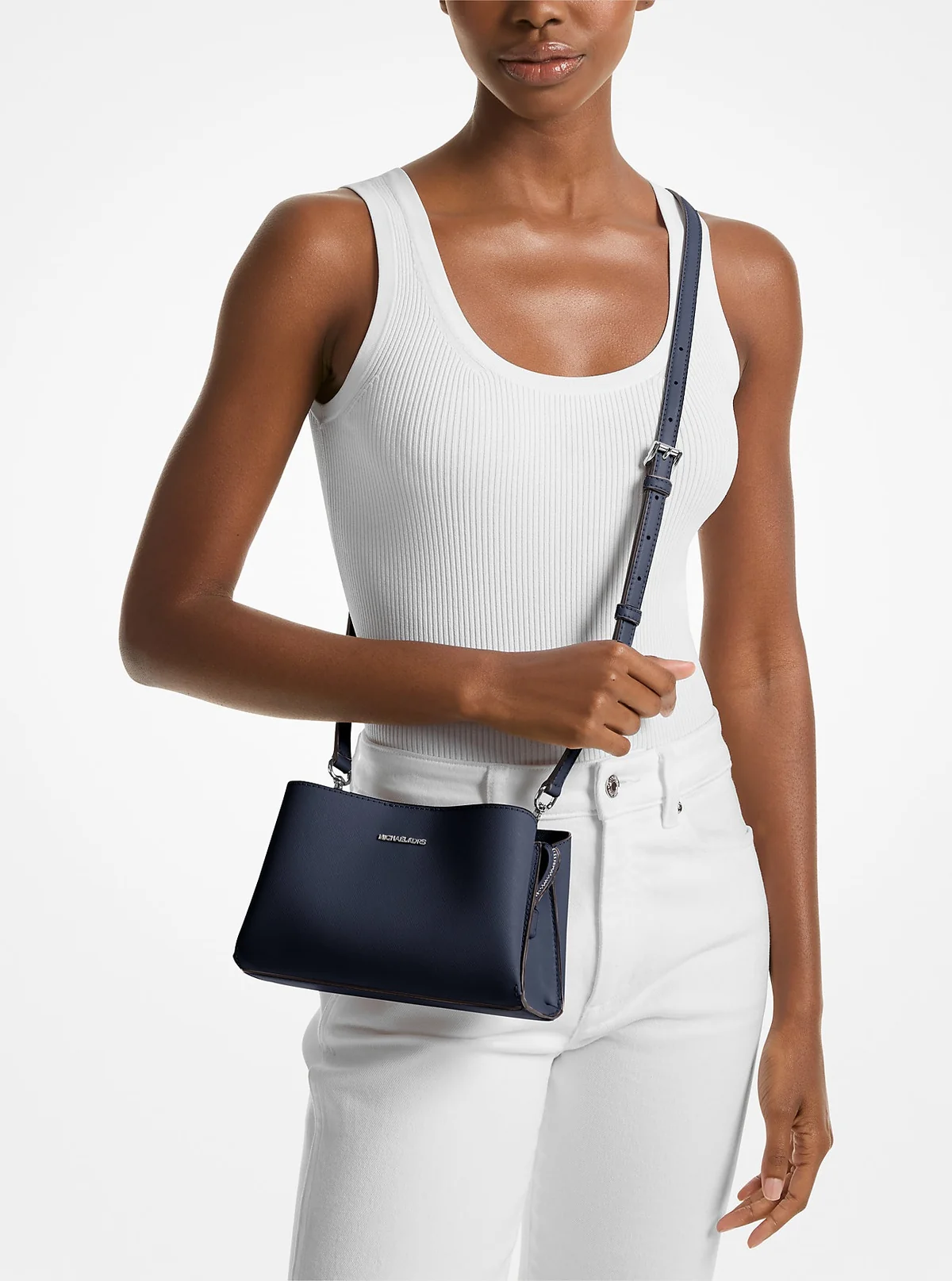 Шкіряна сумка через плече Ruthie Michael Kors 1159848652 Синій