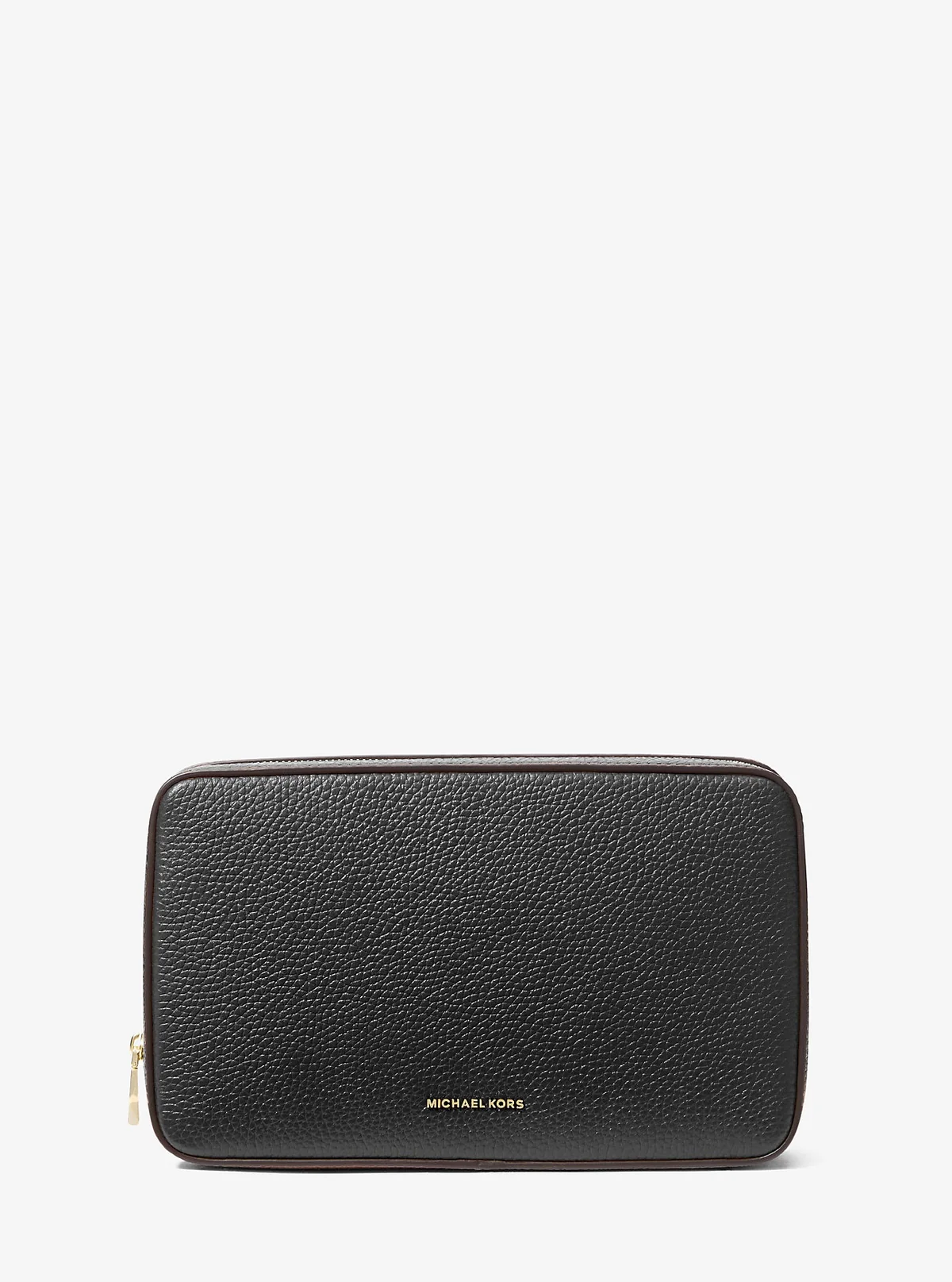 Шкіряний несесер Michael Kors косметичка з логотипом 1159850250 (Чорний One size)