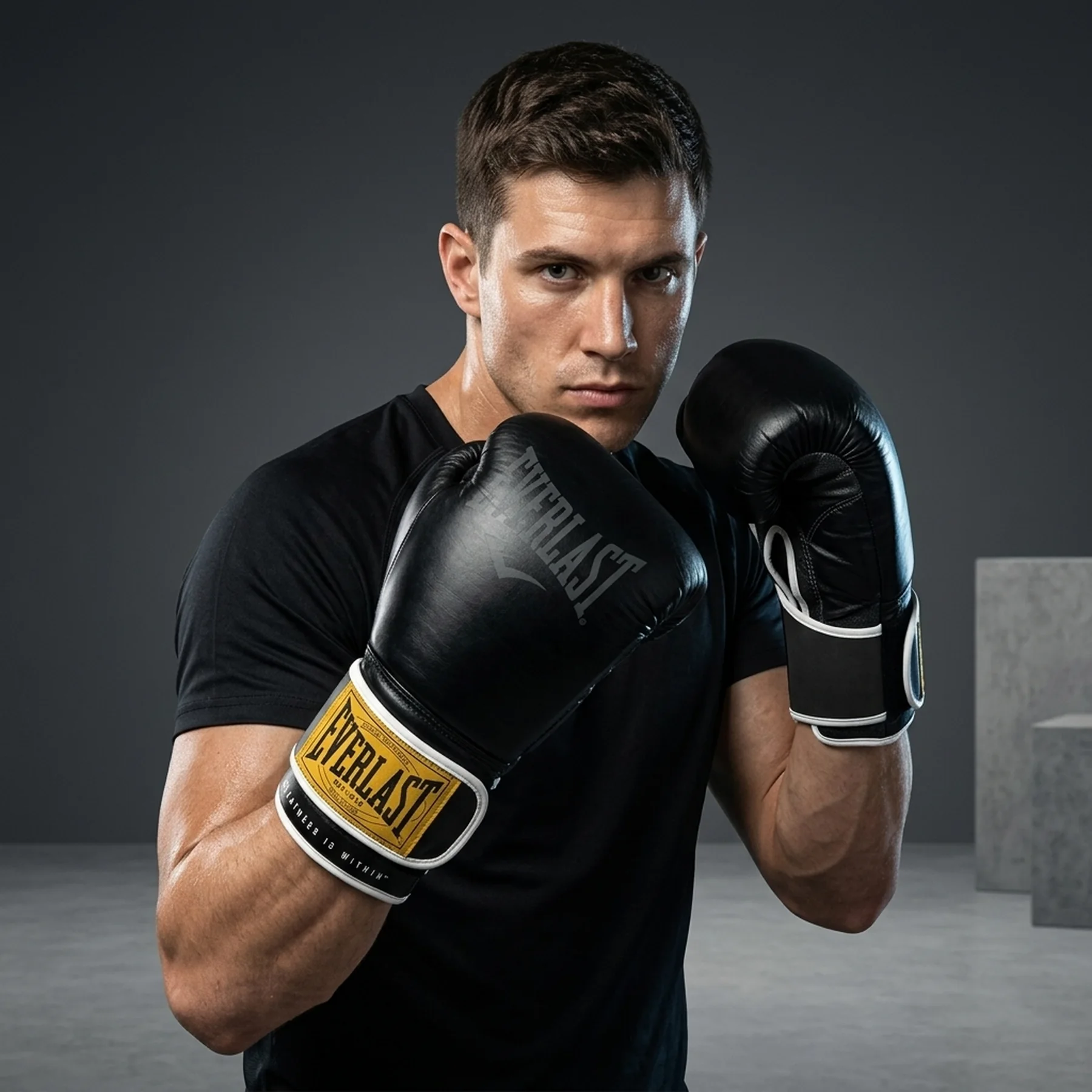 Боксерські рукавиці Everlast 1910 CLASSIC TRAINING GLOVE чорний 16 унцій (P00001713)
