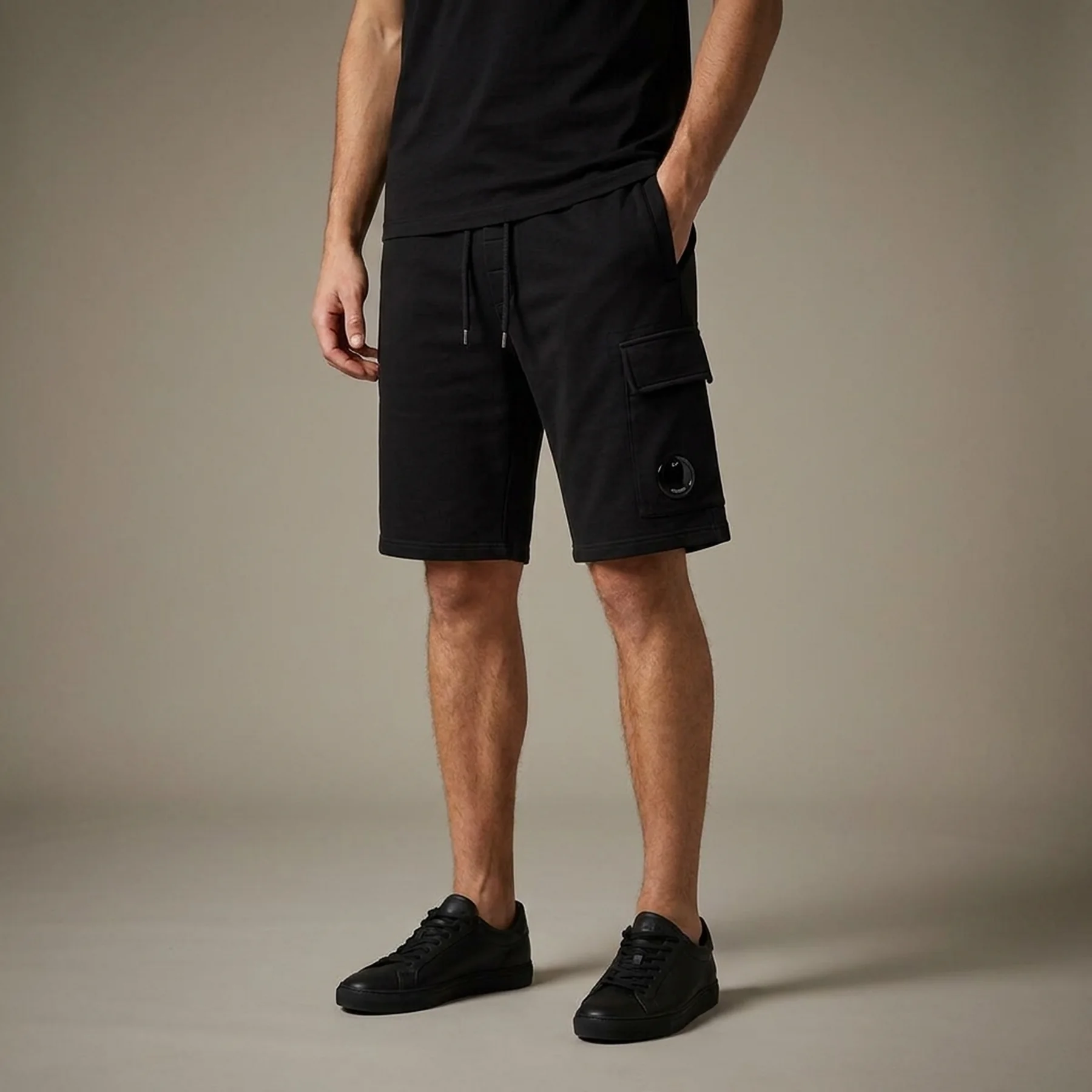 Шорти C.P. Company Pocket Lens Sweat чорні