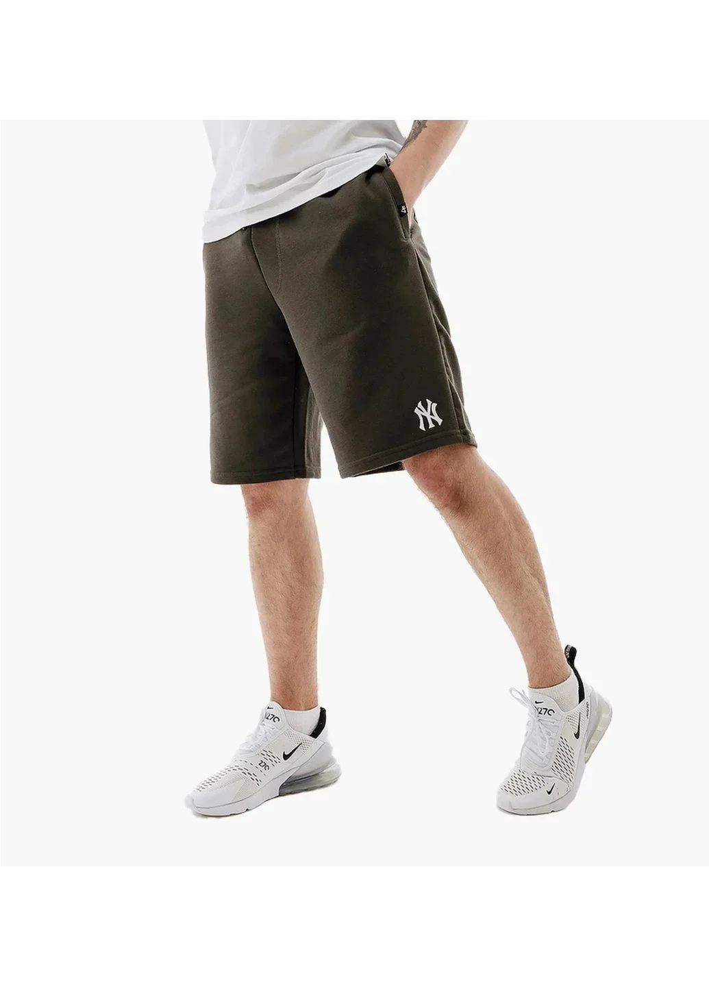 Шорти чоловічі 47 Brand New York Yankees Base Runner Olive (581053CC-FS)