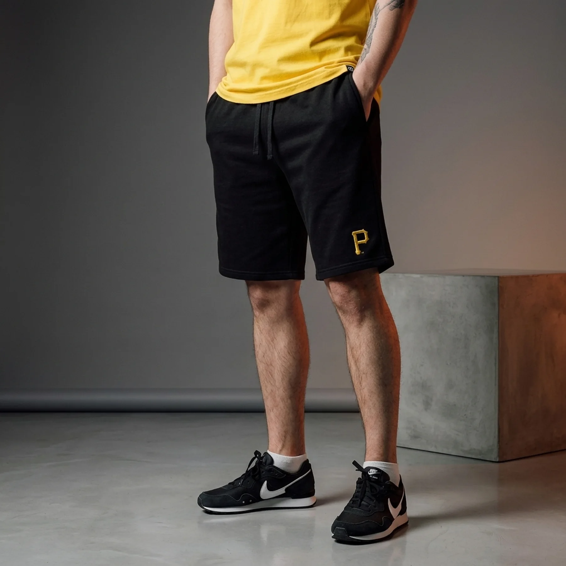 Шорти чоловічі 47 Brand Pittsburgh Pirates Base Runner Black (580769JK-FS)