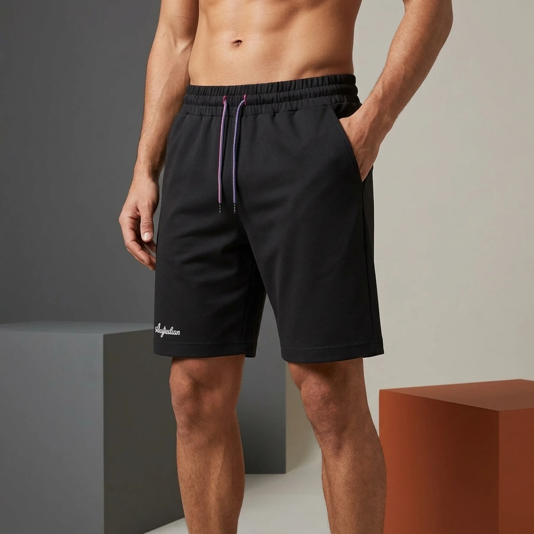 Шорти чоловічі Australian Vibes Short Holographic Logo Black (LSDSH0002-003)