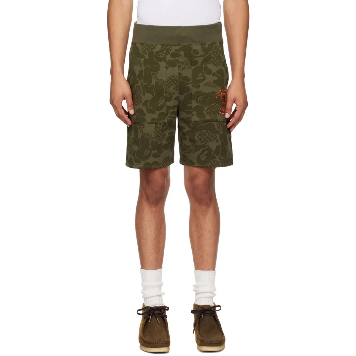 Шорти чоловічі Bape Black Asia Camo Shorts (001SPK201001M)