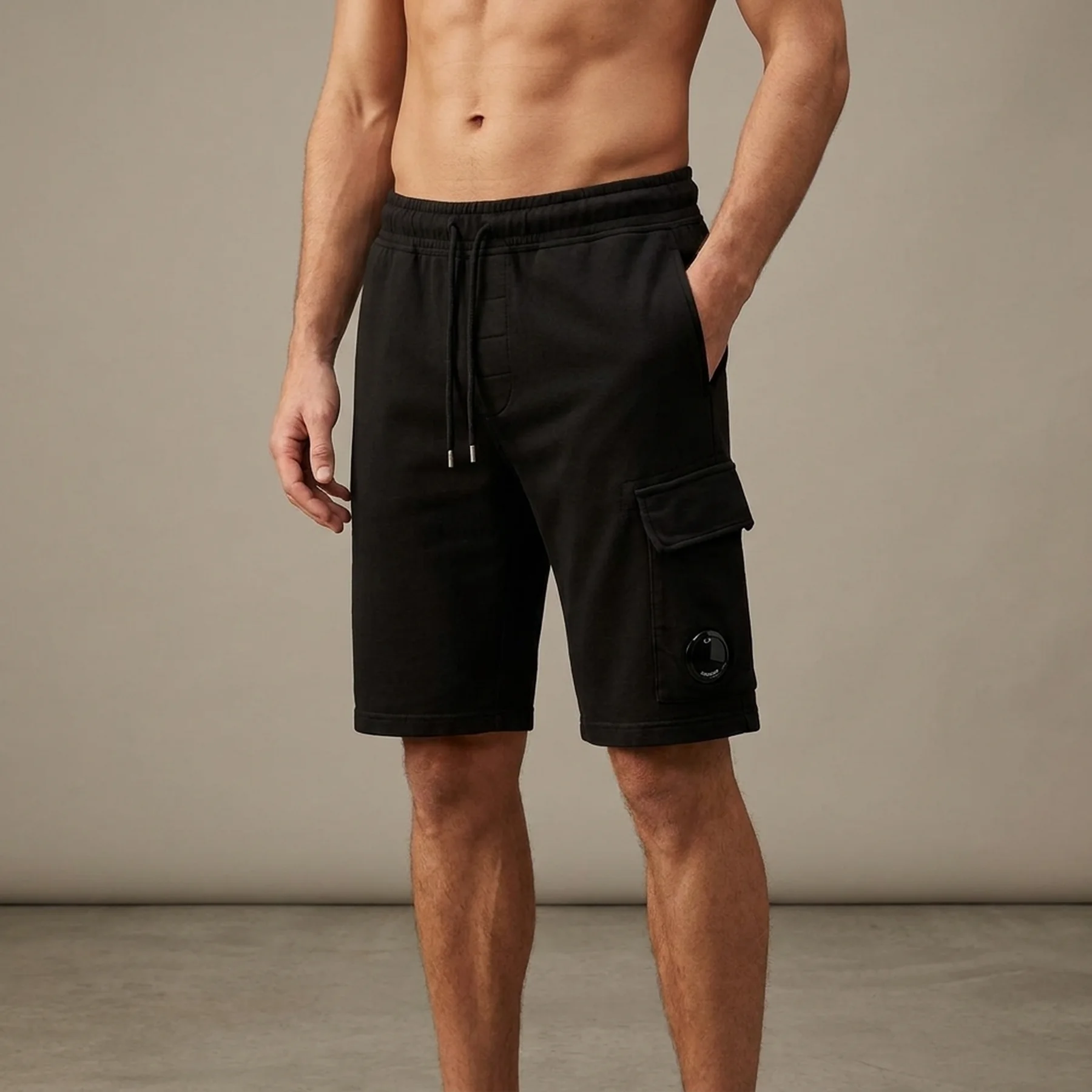 Шорти чоловічі C.P. Company Light Fleece Lens Shorts (18CMSB069A-002246G-999)