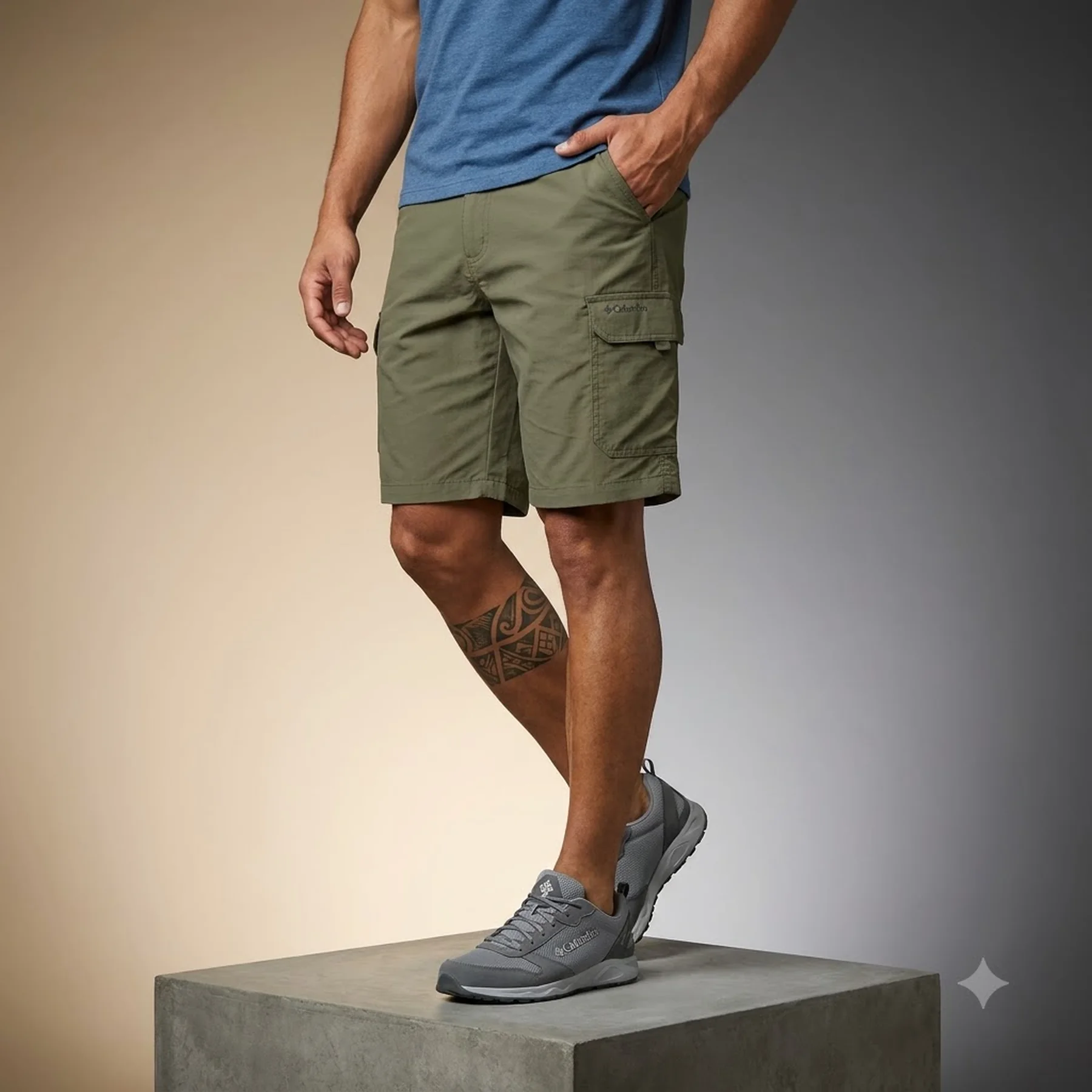 Шорти чоловічі Columbia Pacific Ridge Olive (2030951CLB-397)