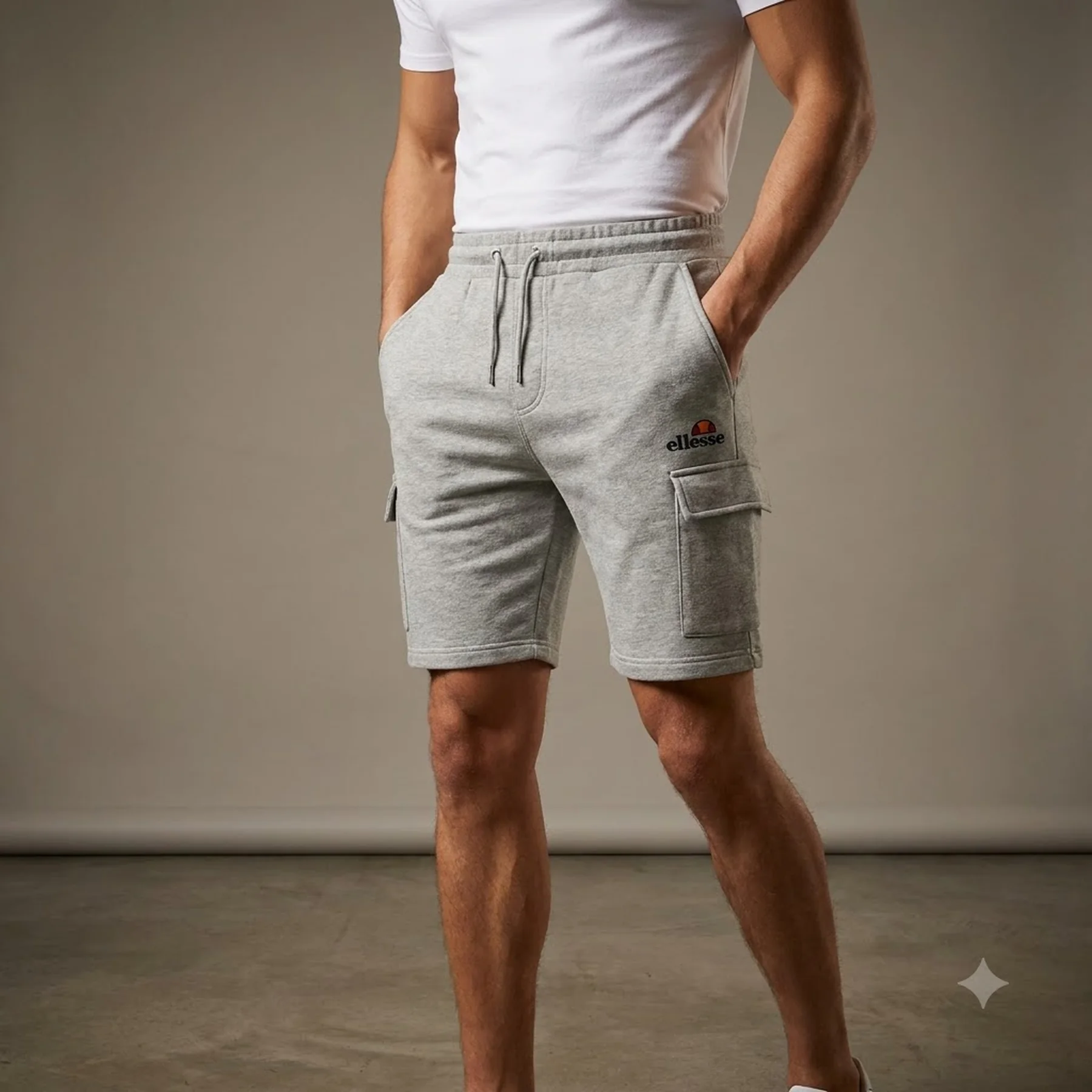 Шорти чоловічі Ellesse Panason Cargo (SHM14529-GREY-MARL)