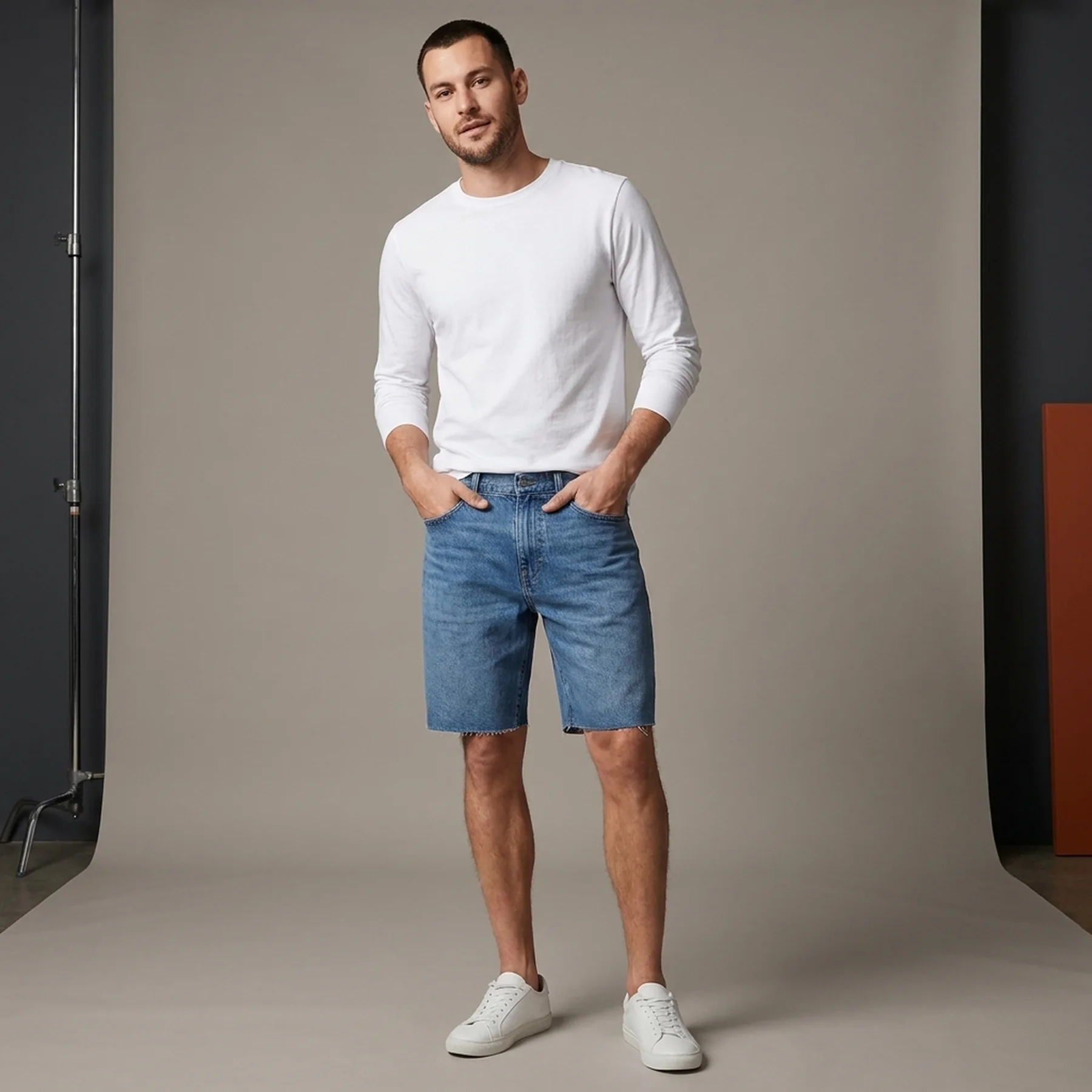Шорти чоловічі Gap V-Straight Denim Blue (602502-00)
