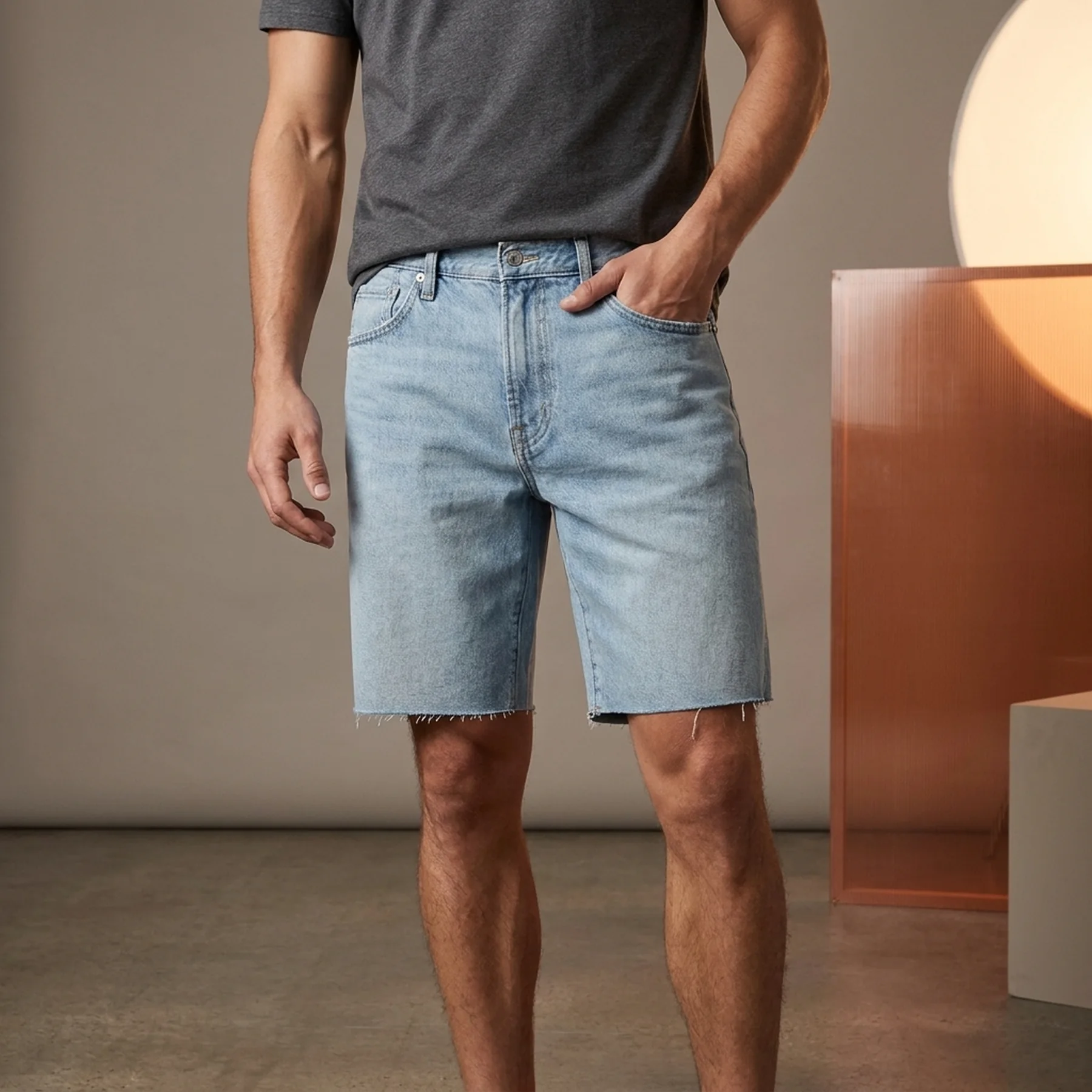 Шорти чоловічі Gap V-Straight Denim Light Blue (602501-00)