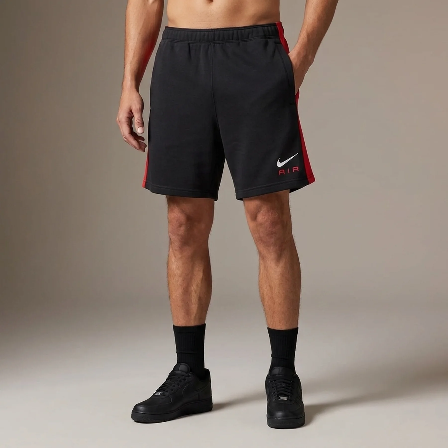 Шорти чоловічі Nike Air French Terry Shorts Black (FN7701-011)