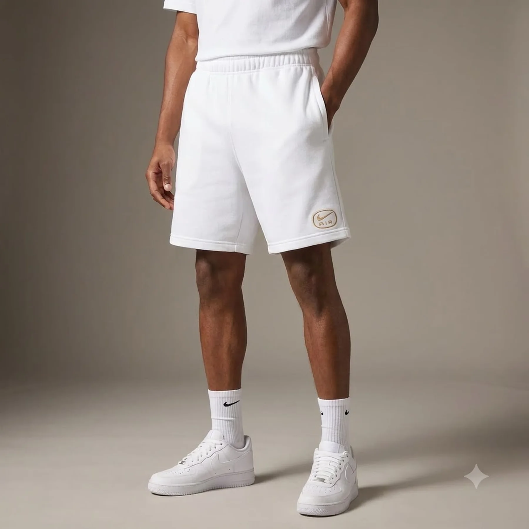 Шорти чоловічі Nike Air French Terry White (HM0178-100)